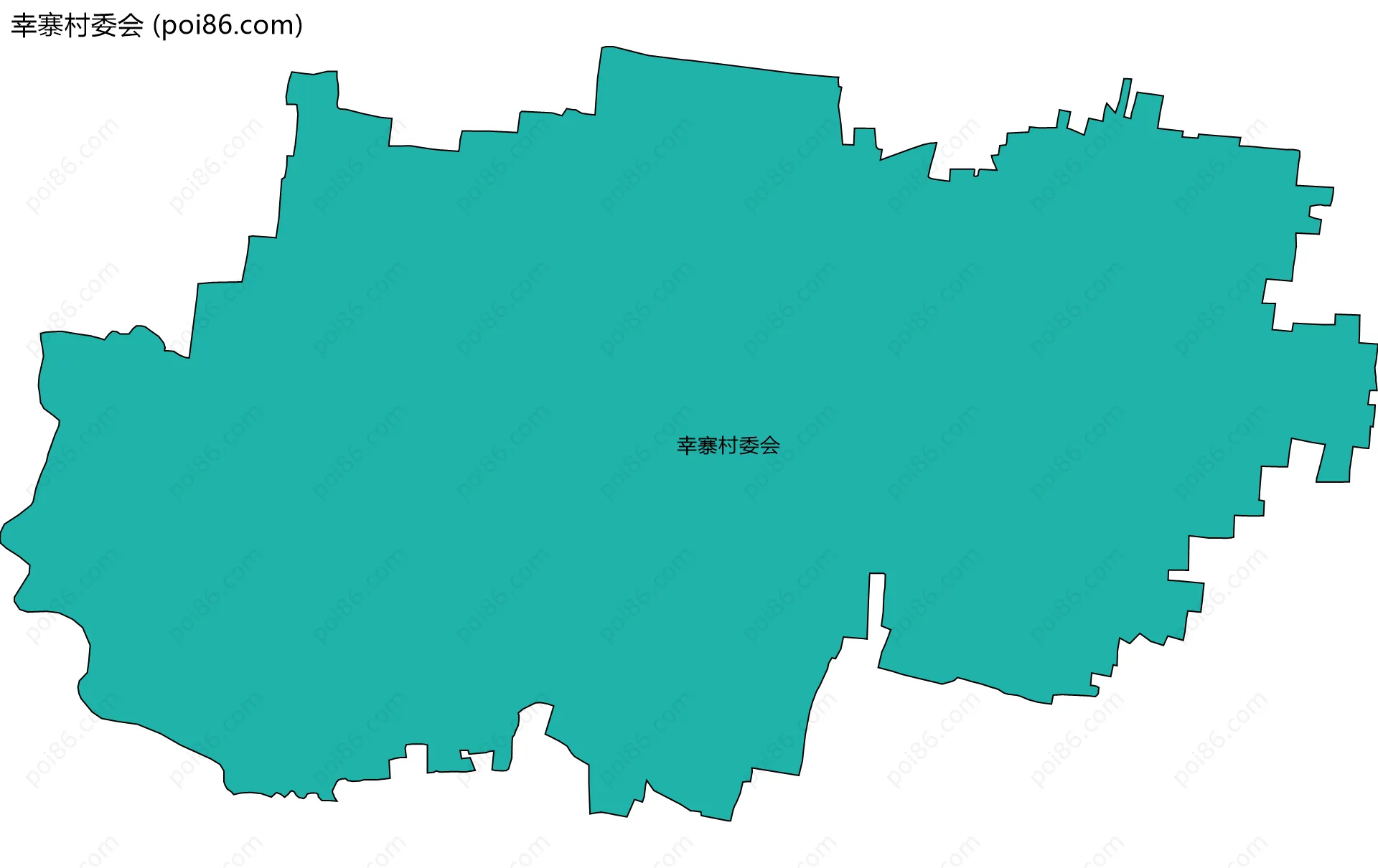 幸寨村委会边界地图