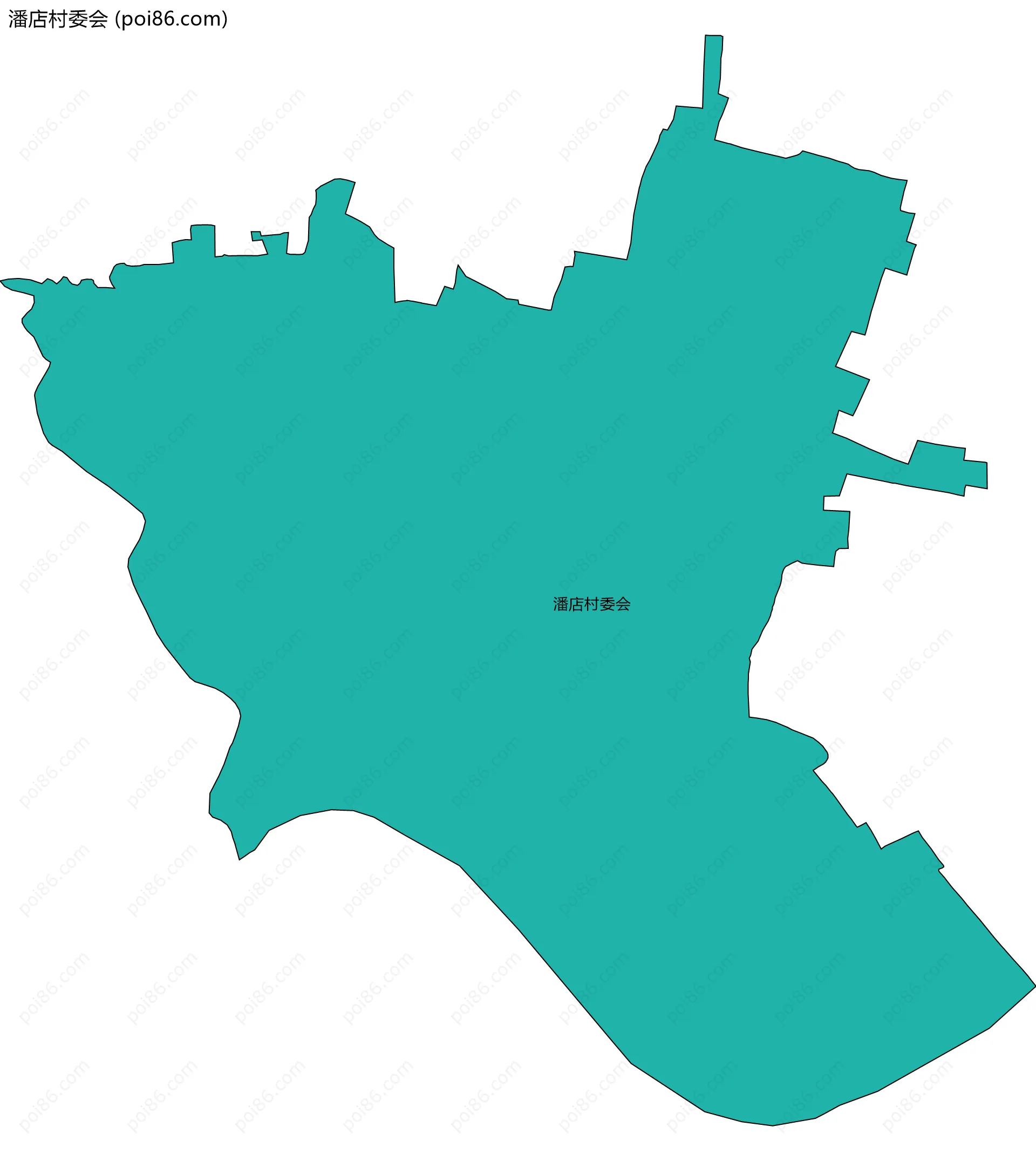 潘店村委会边界地图