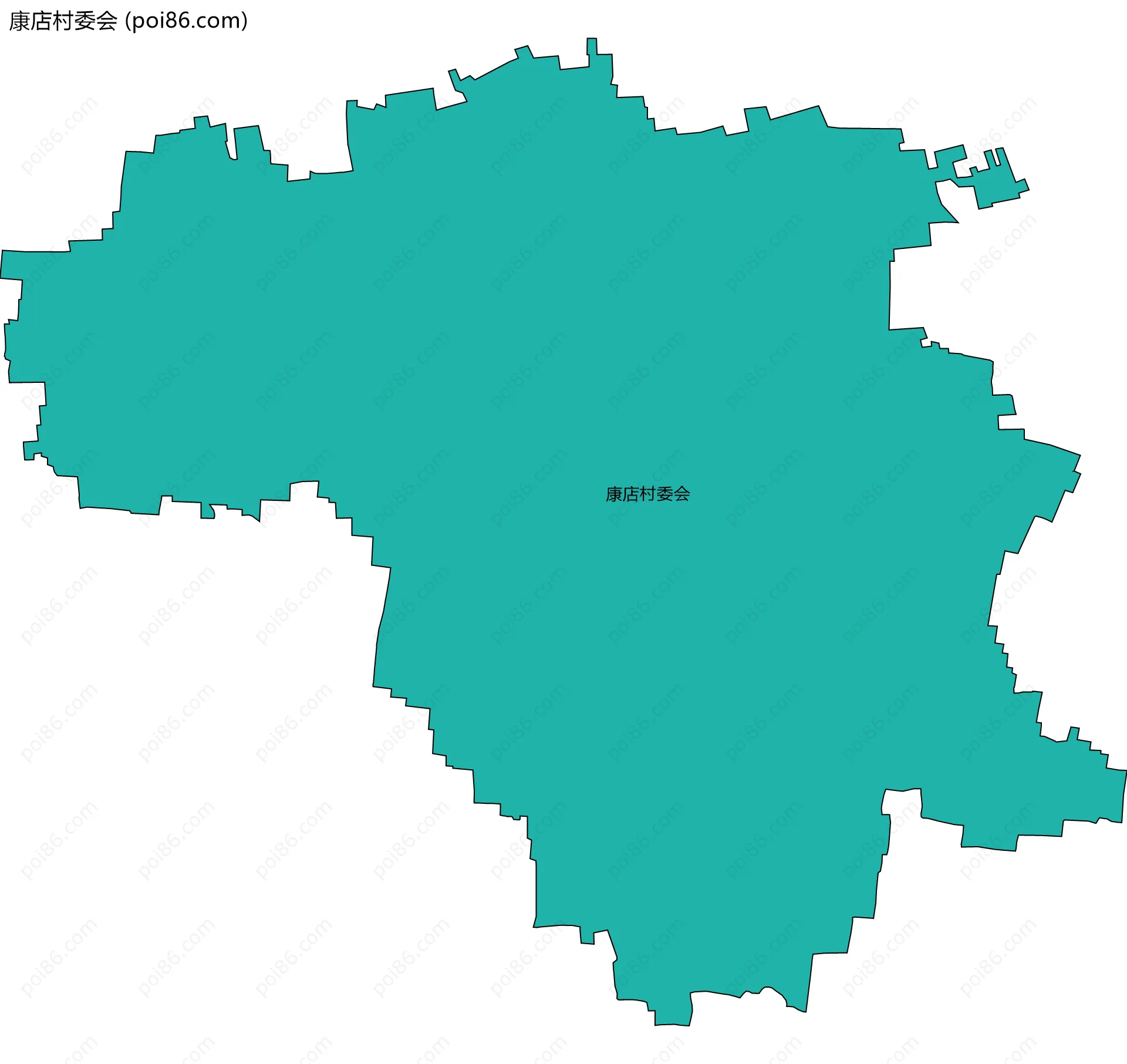 康店村委会边界地图
