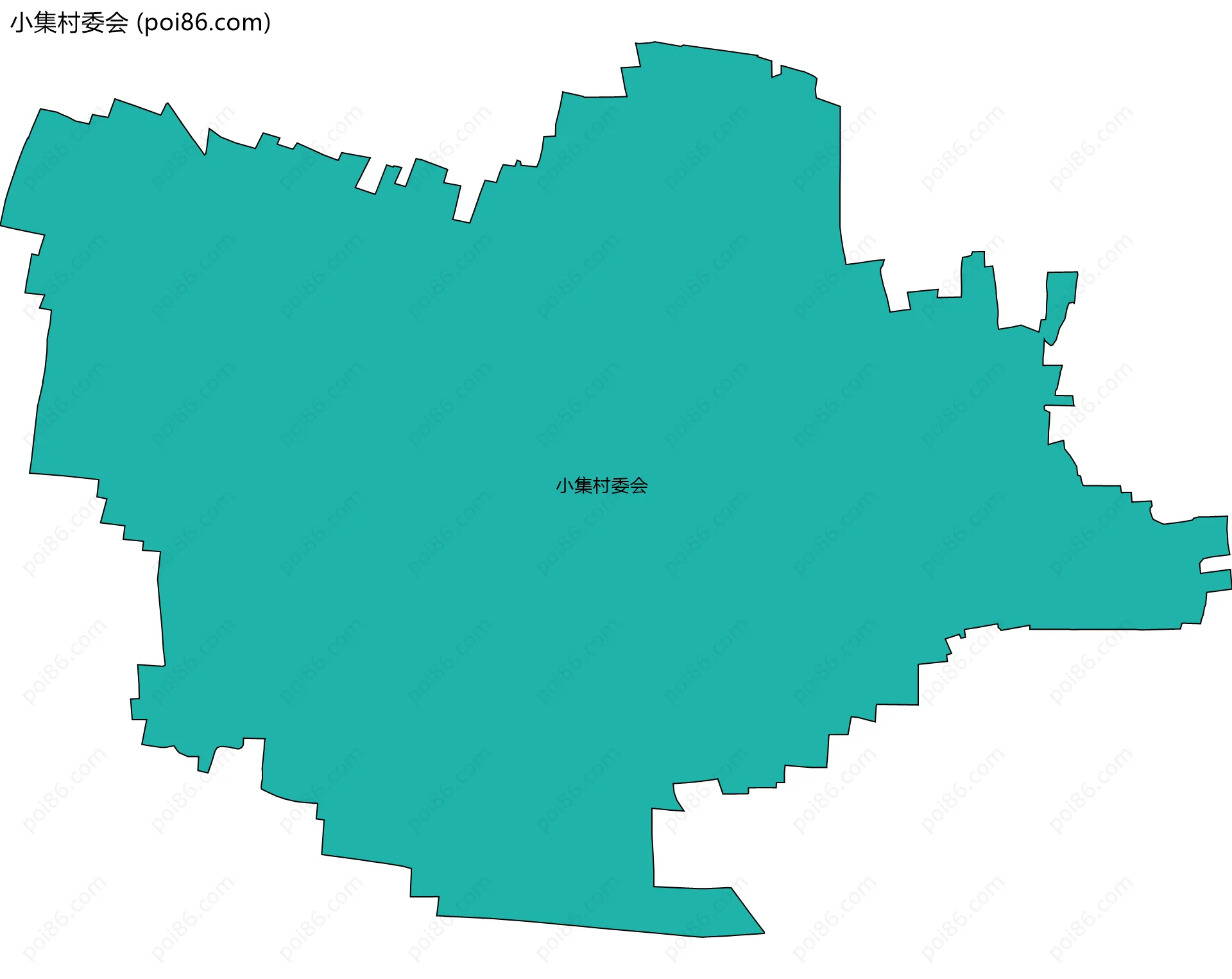 小集村委会边界地图