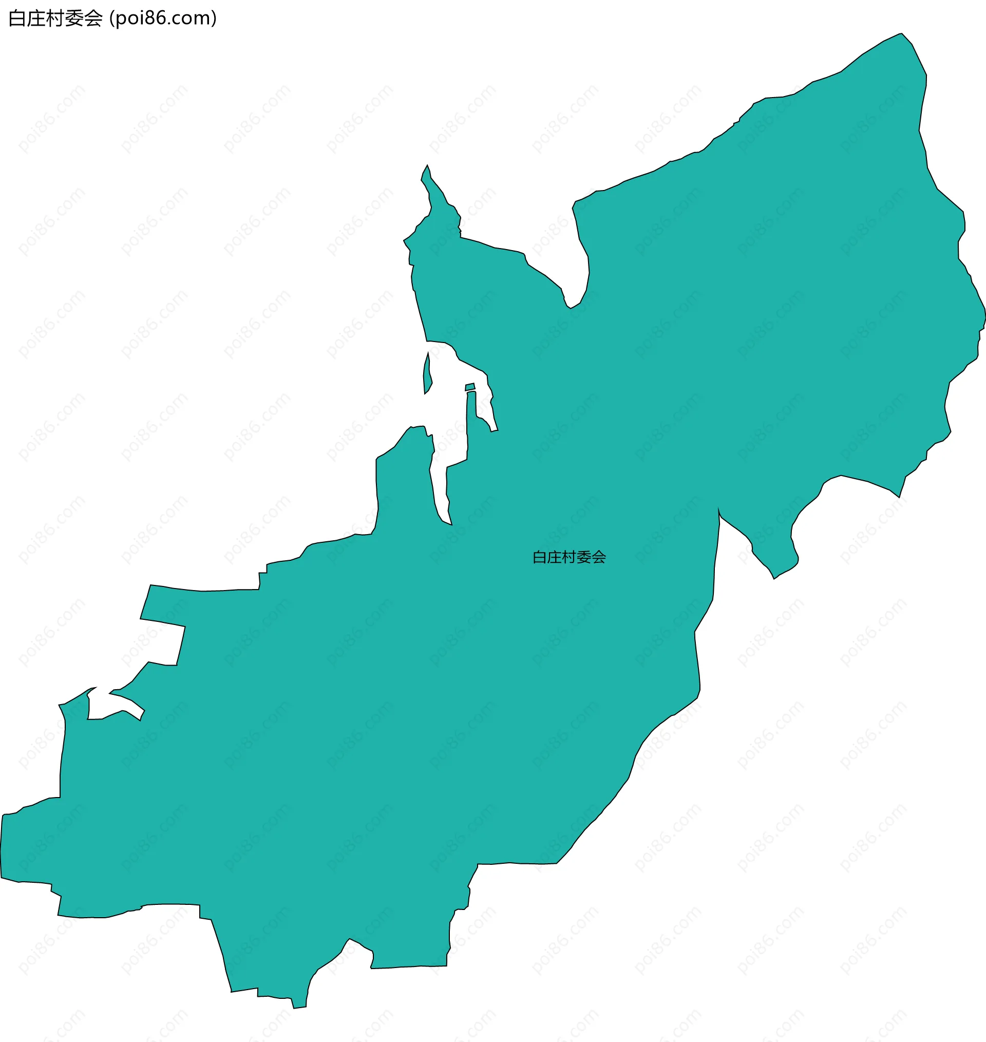 白庄村委会边界地图