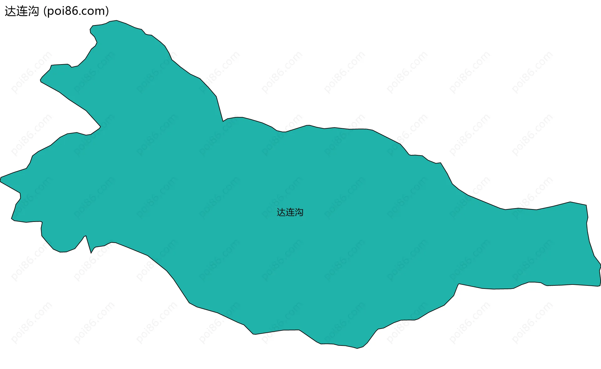 达连沟边界地图