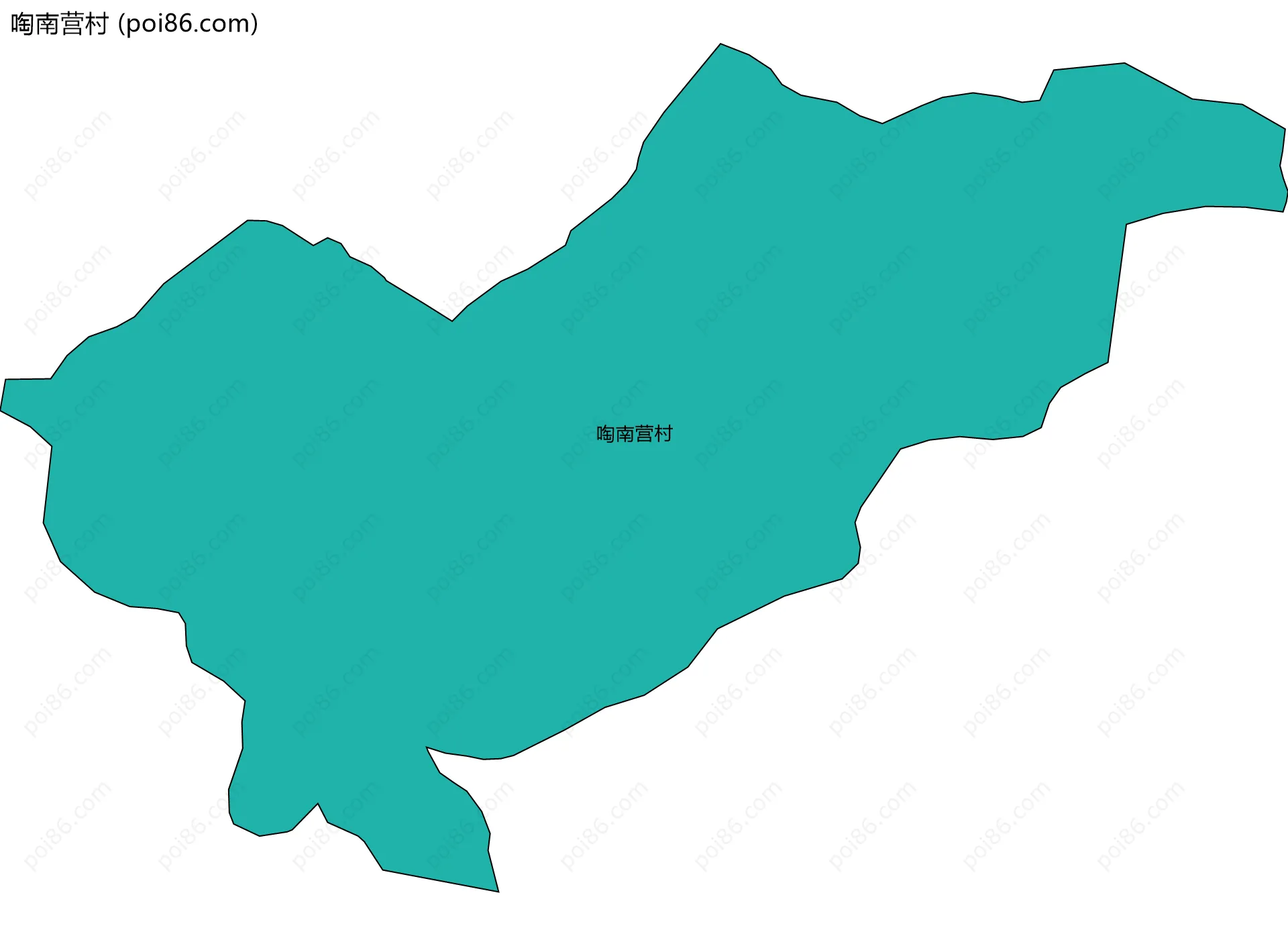 啕南营村边界地图