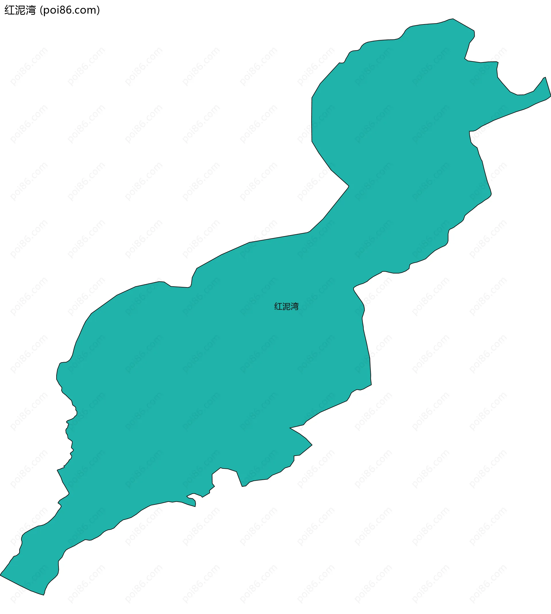 红泥湾边界地图