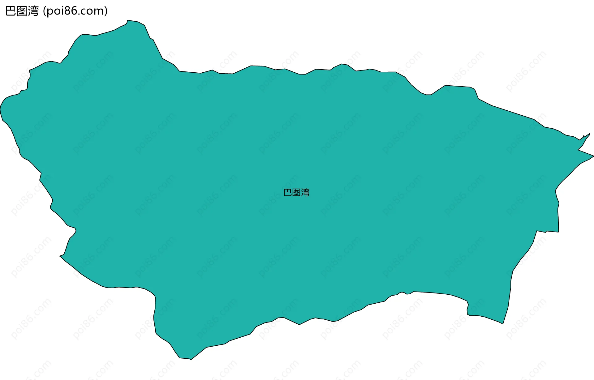 巴图湾边界地图
