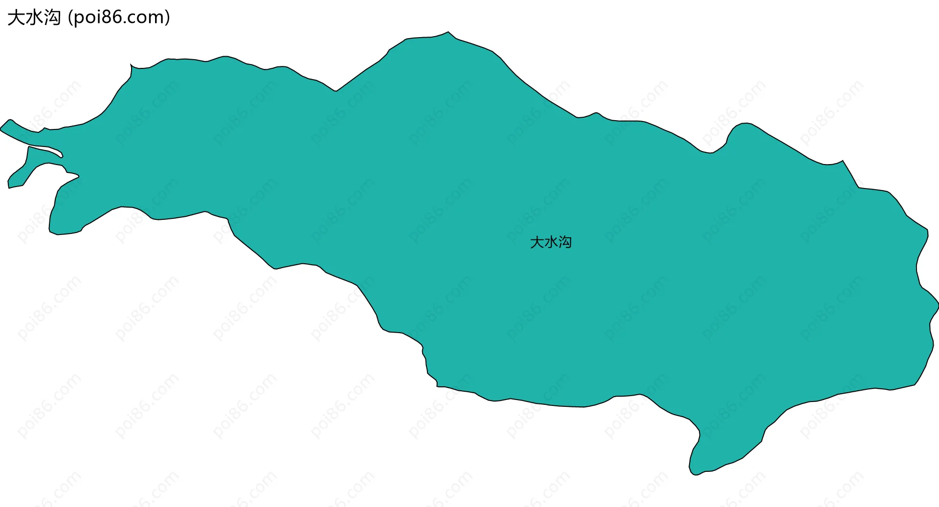 大水沟边界地图
