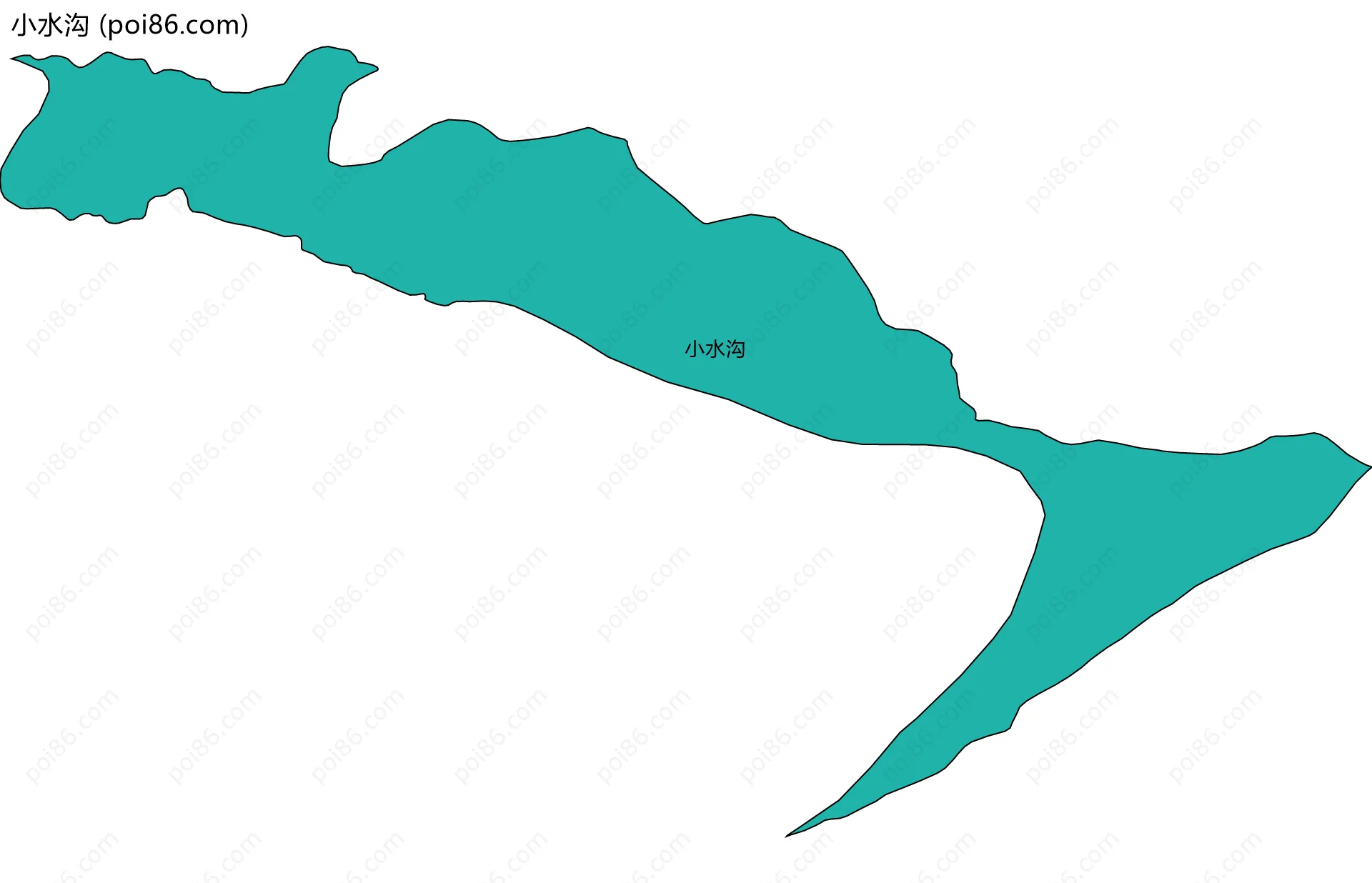 小水沟边界地图