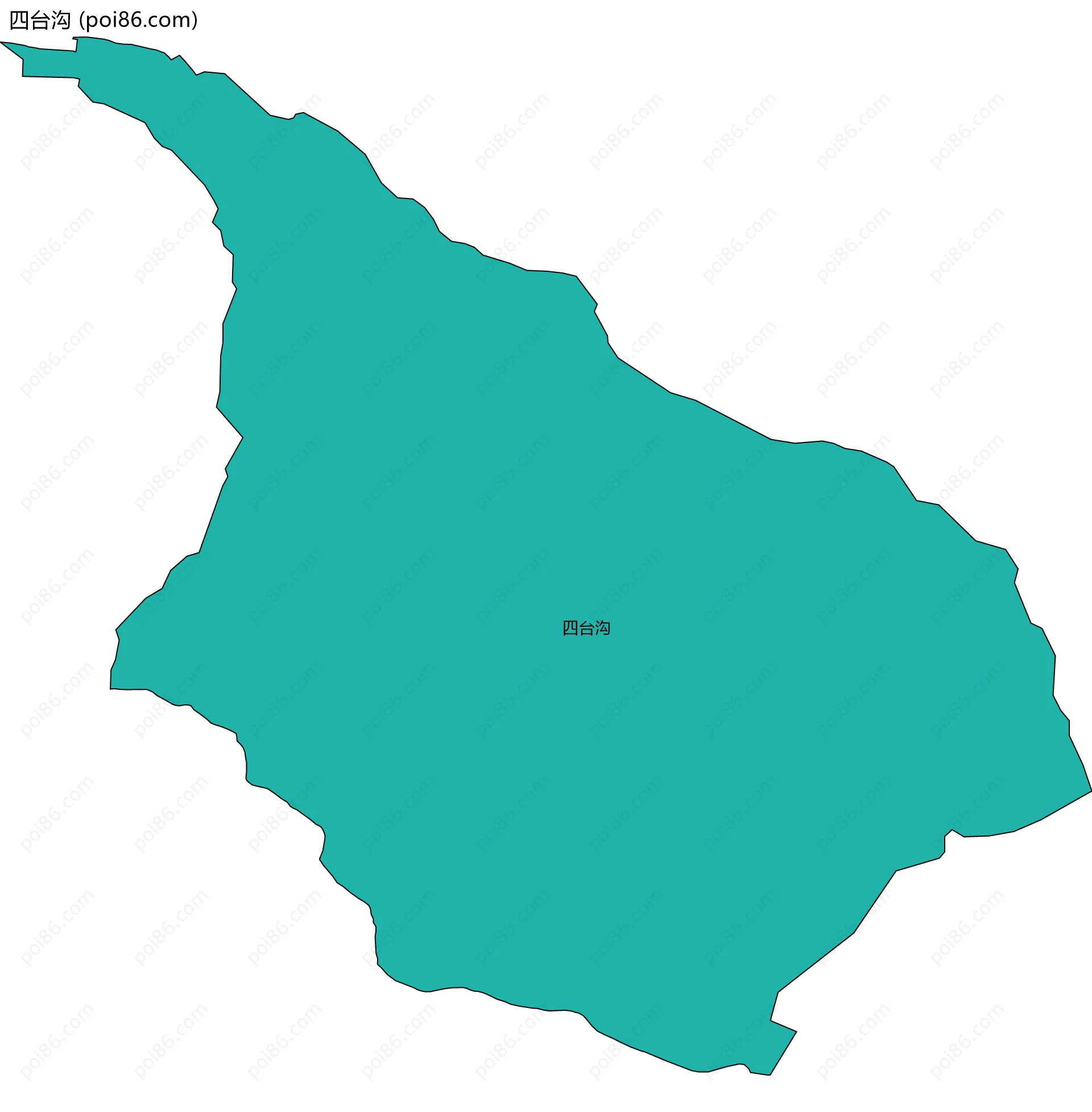 四台沟边界地图