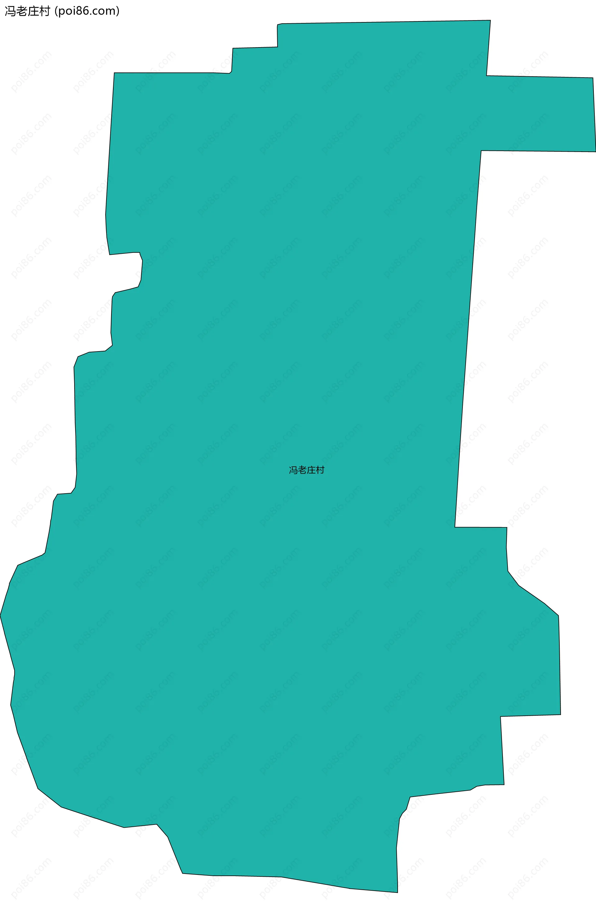 冯老庄村边界地图