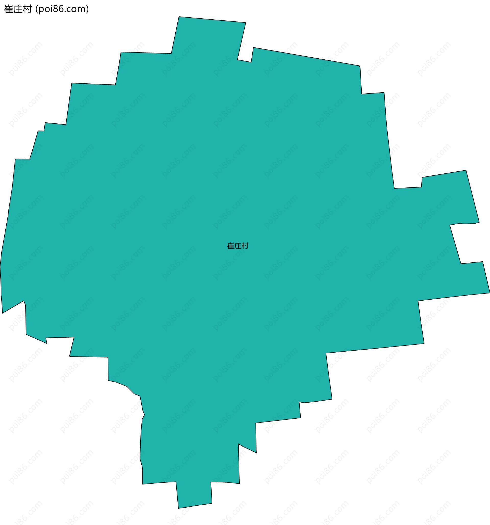崔庄村边界地图