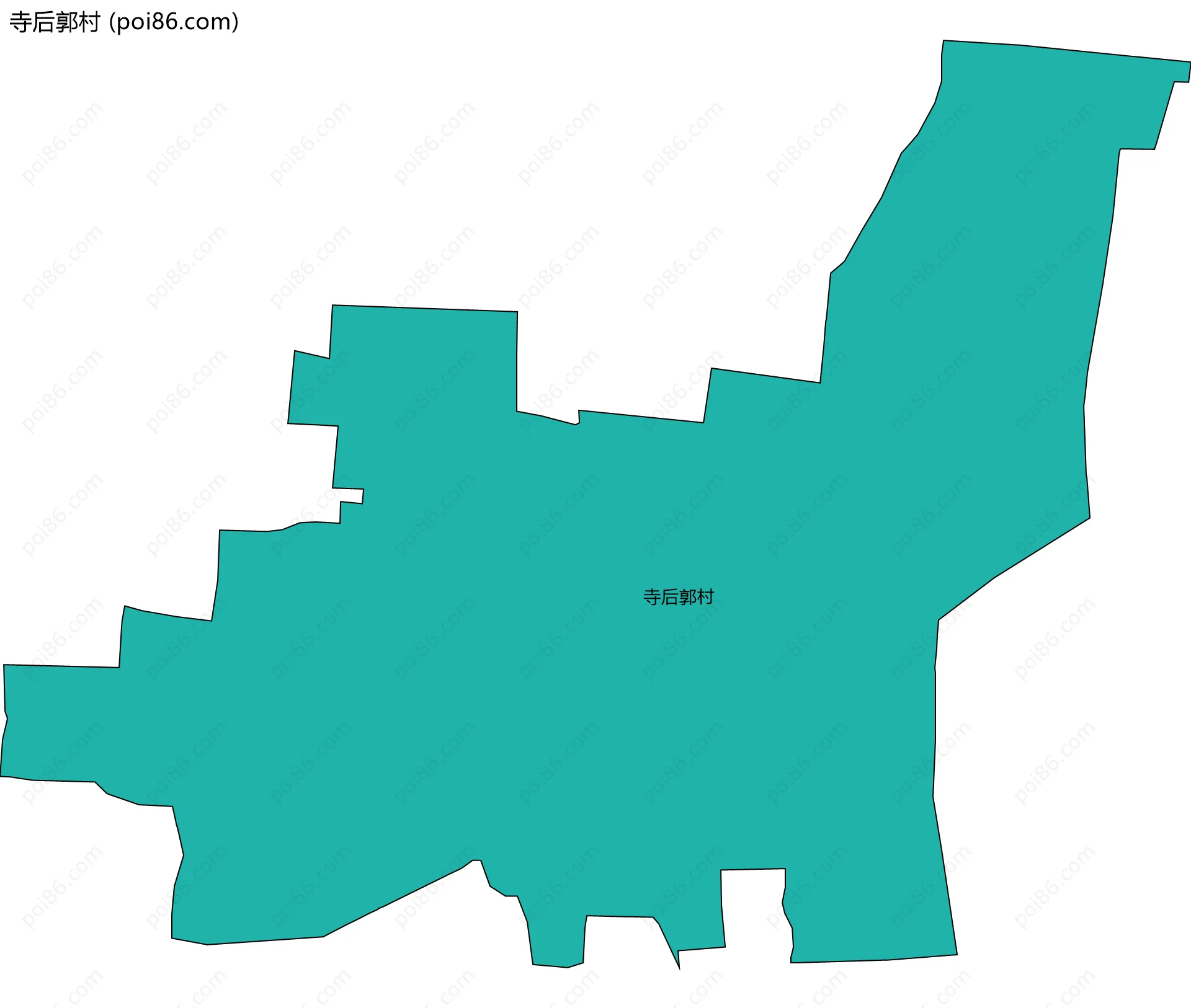 寺后郭村边界地图