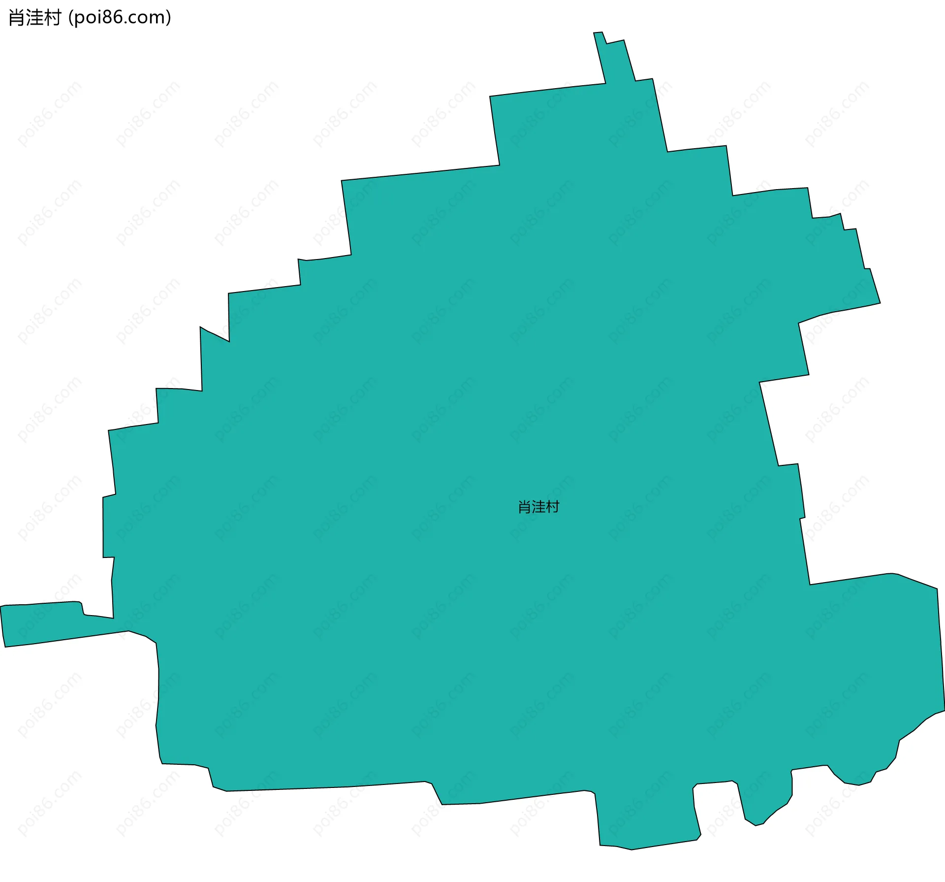 肖洼村边界地图