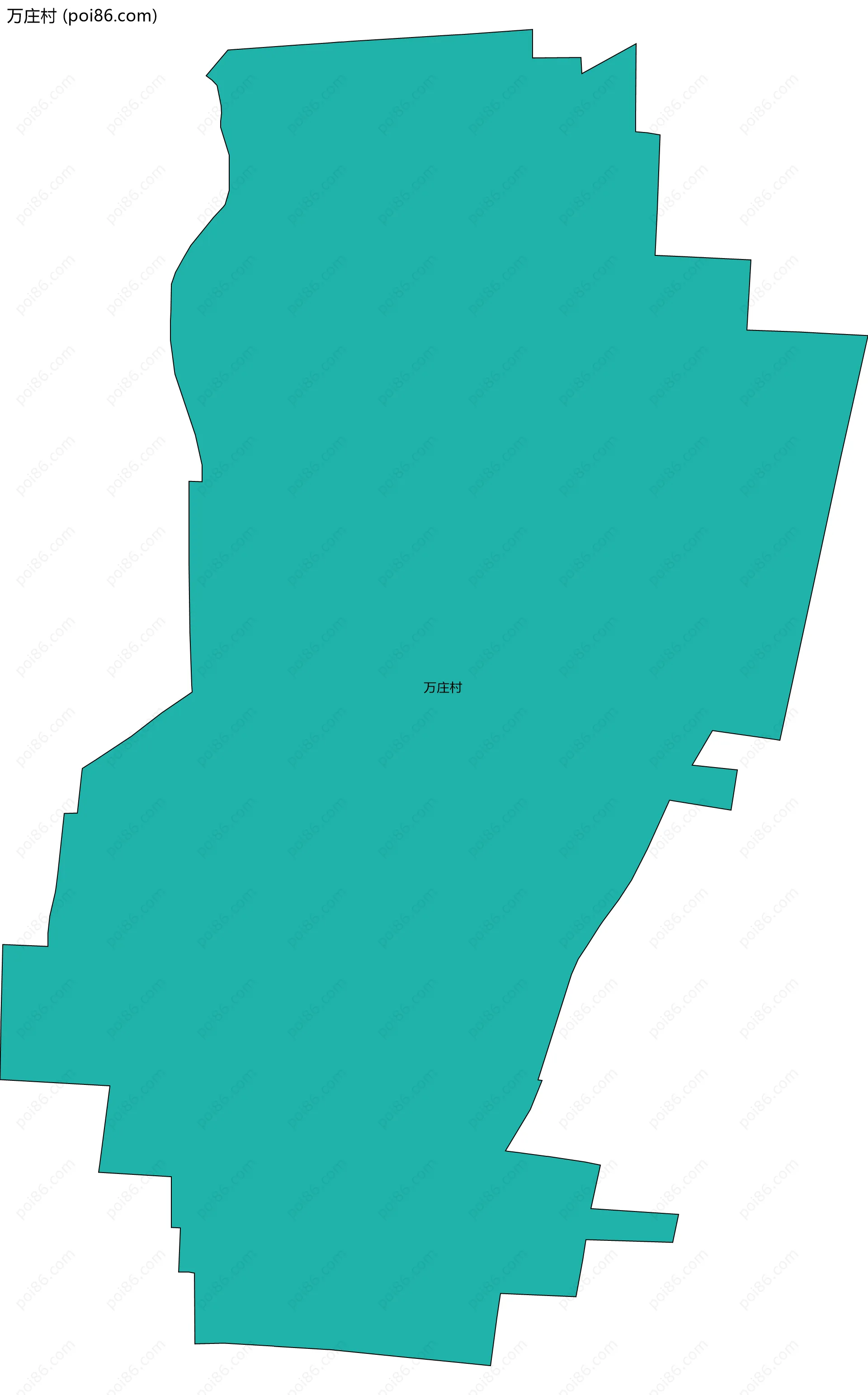 万庄村边界地图