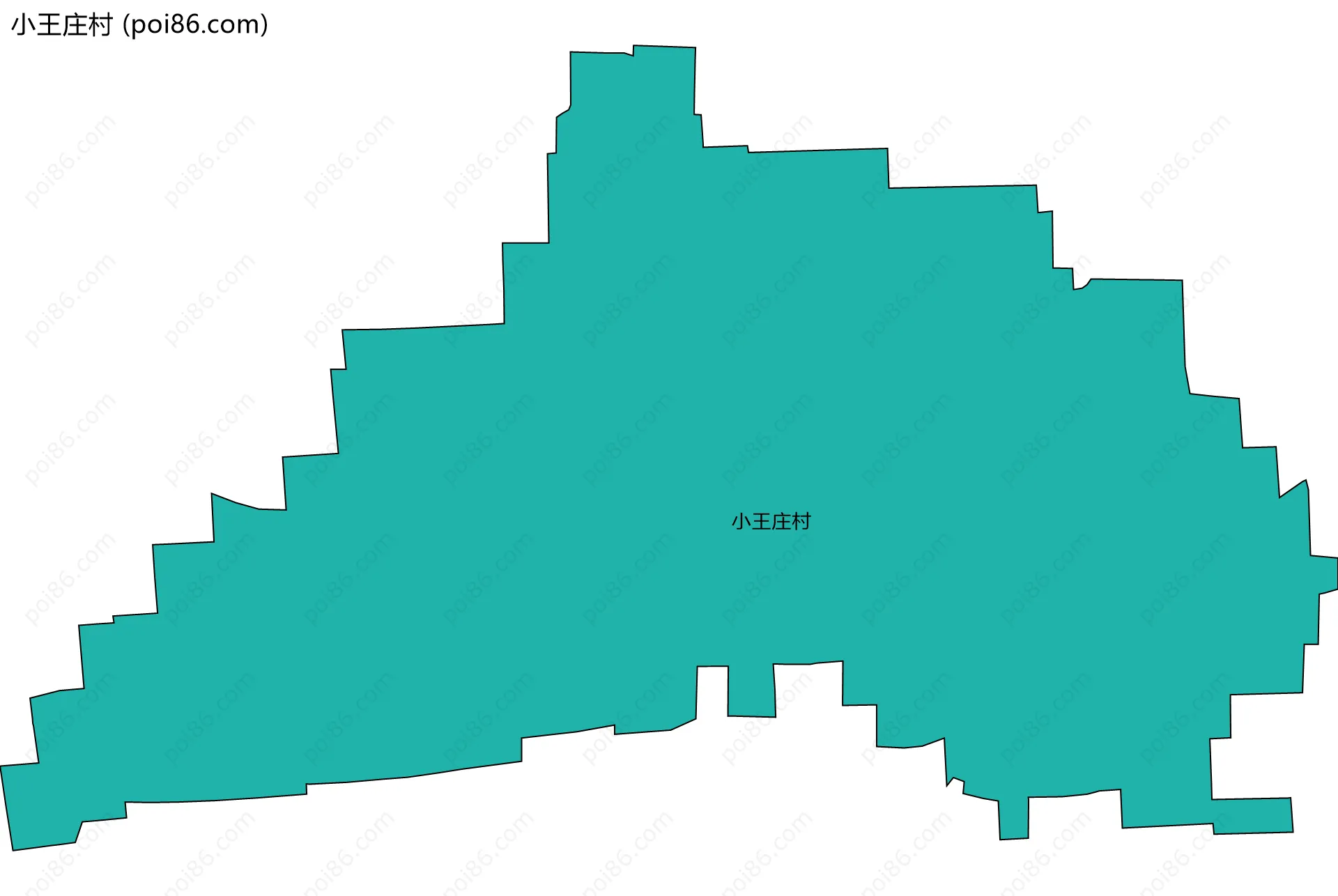 小王庄村边界地图