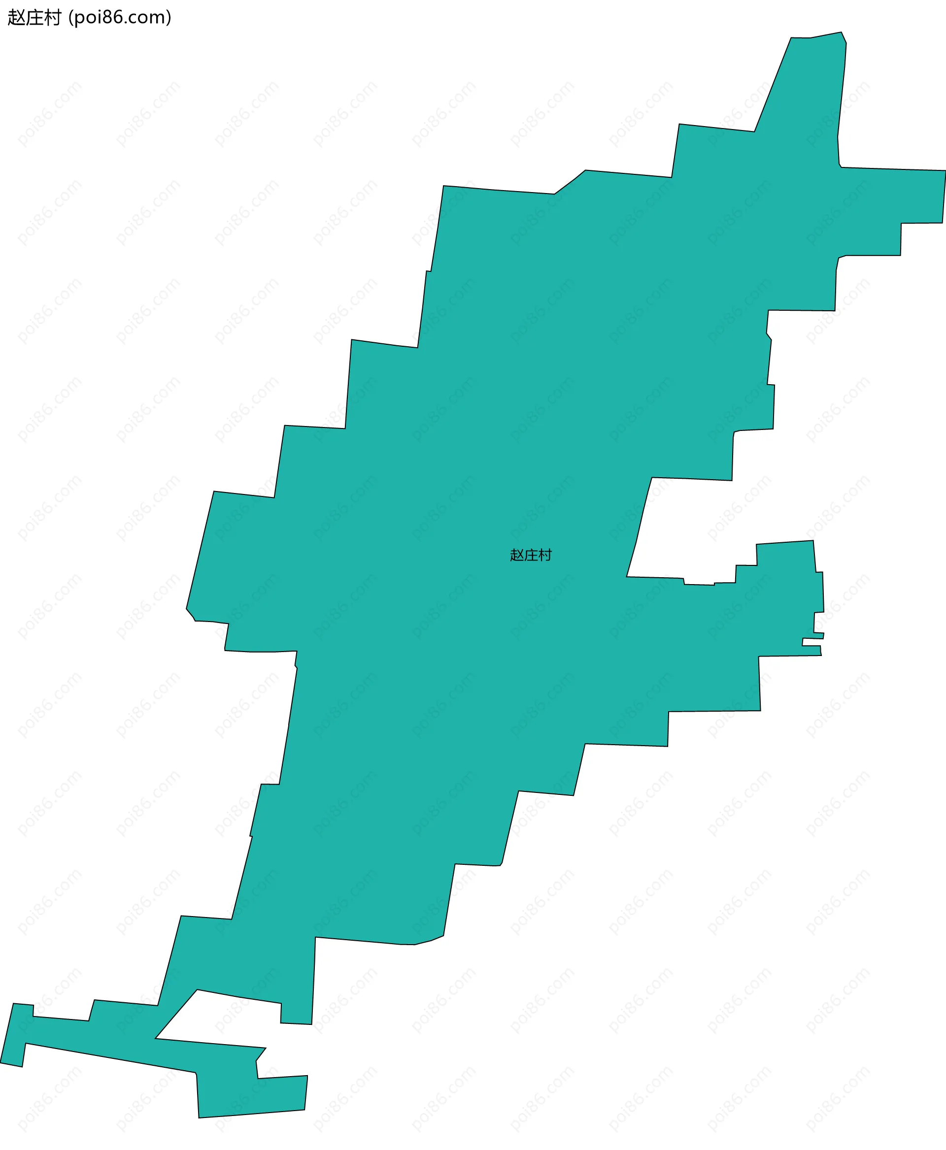 赵庄村边界地图