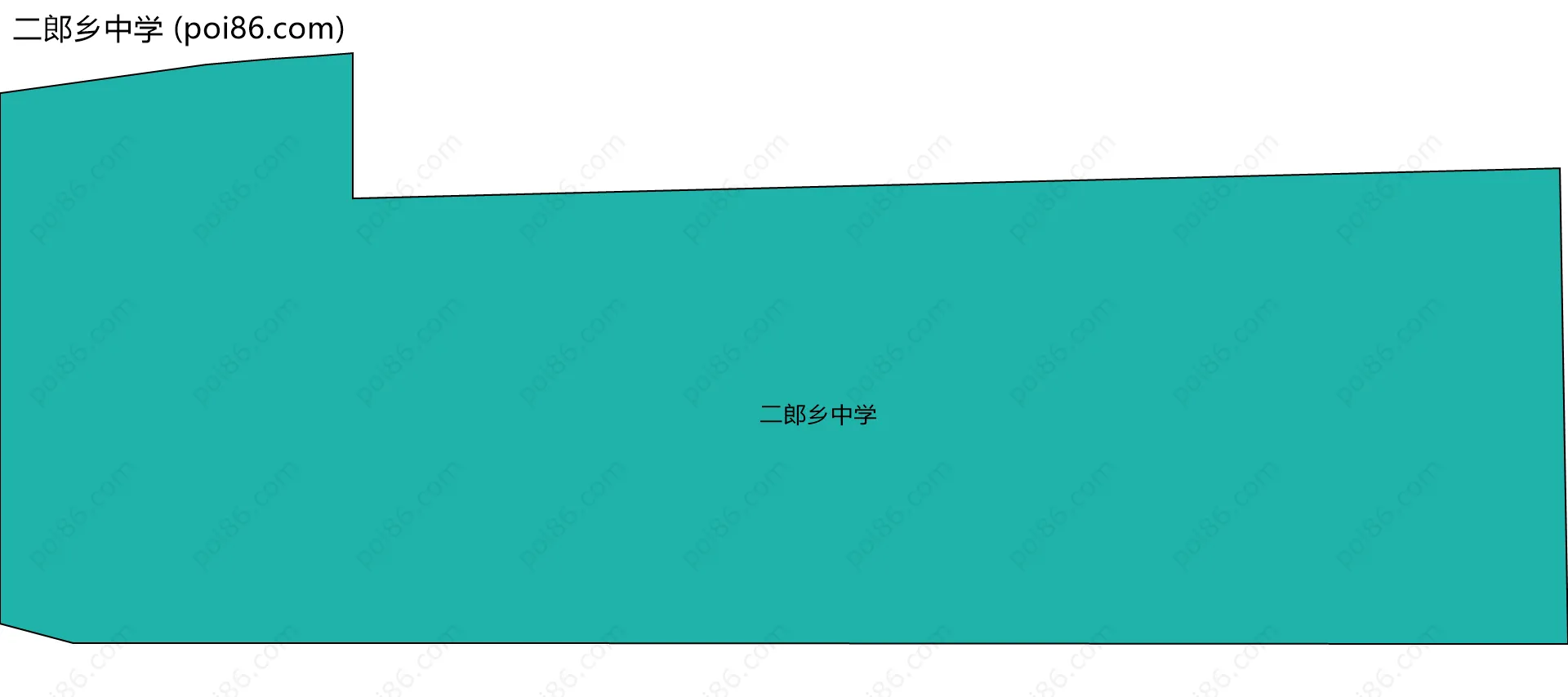 二郎乡中学边界地图