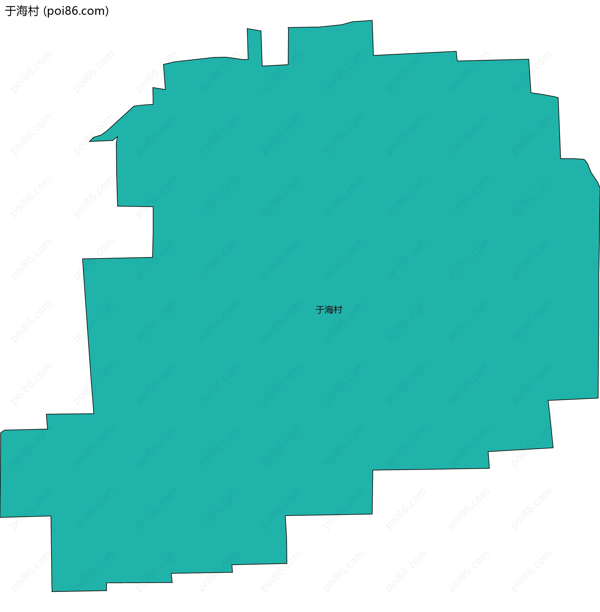 于海村边界地图