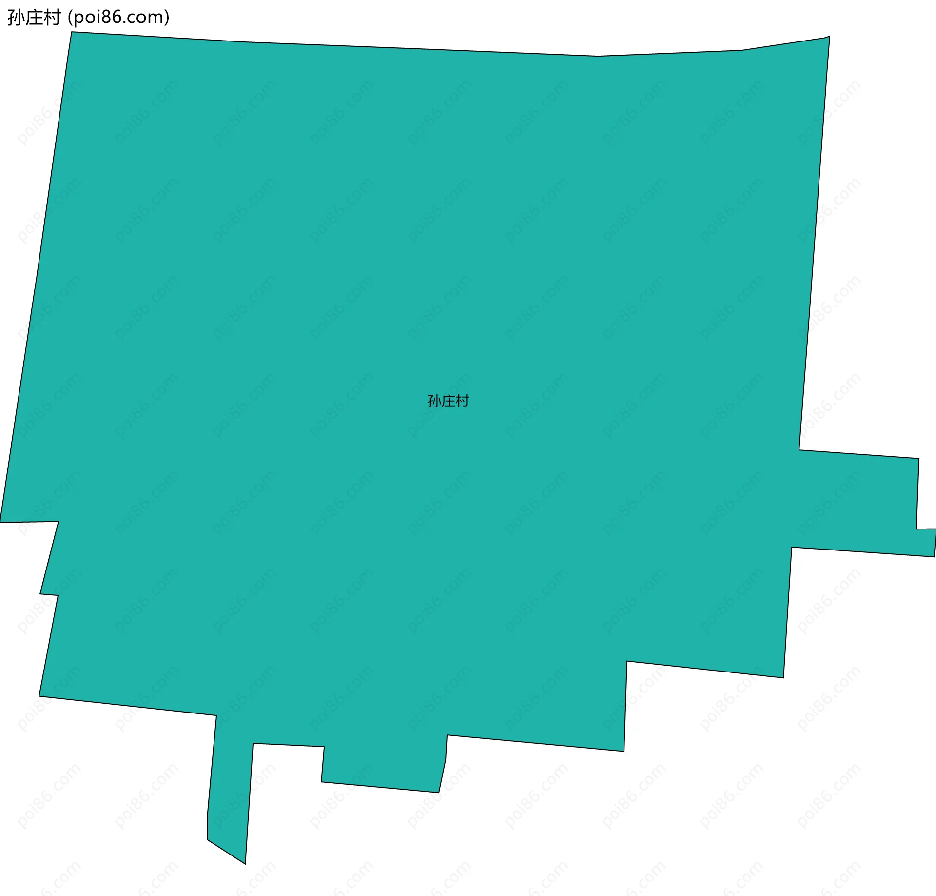 孙庄村边界地图