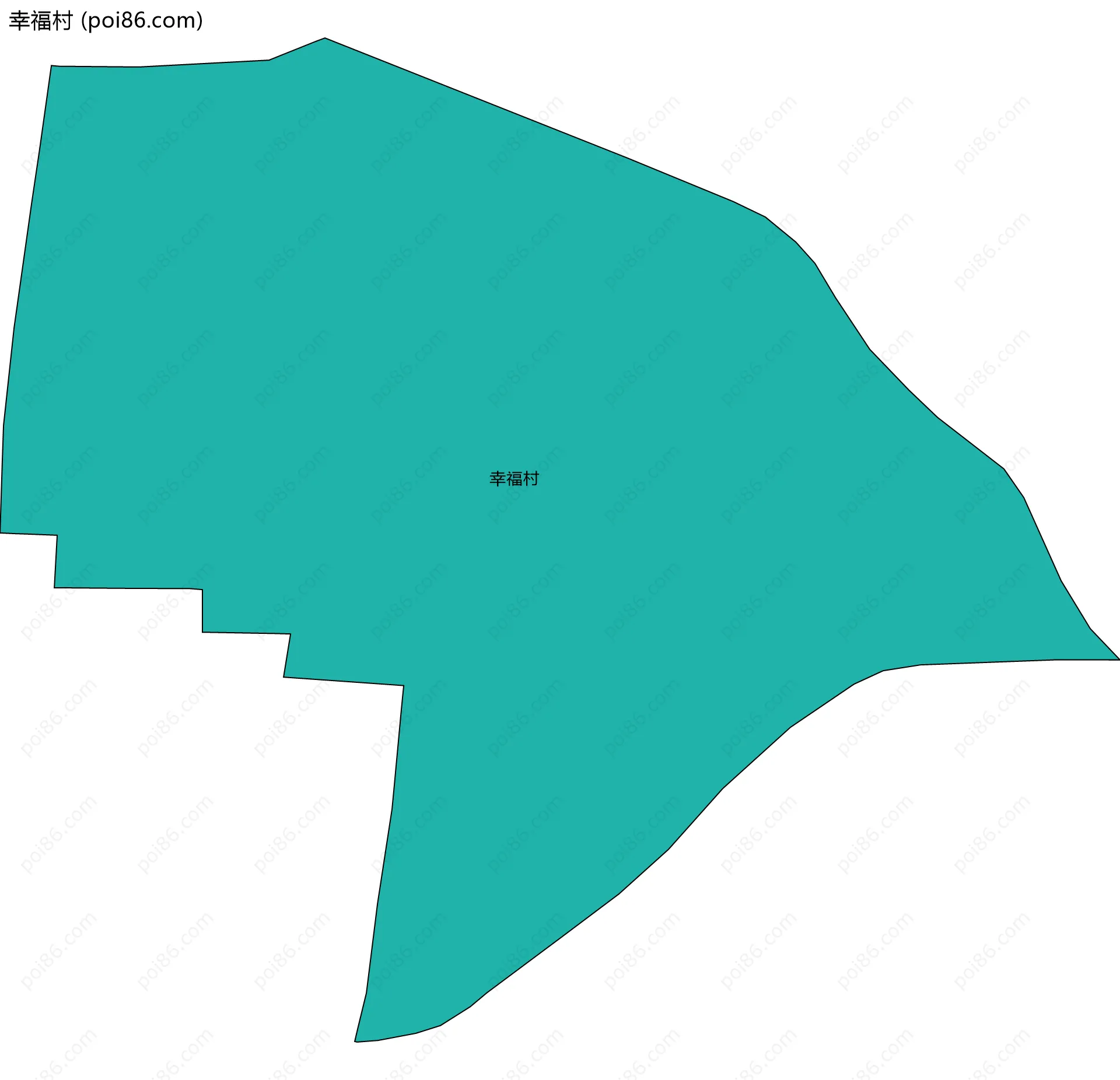 幸福村边界地图