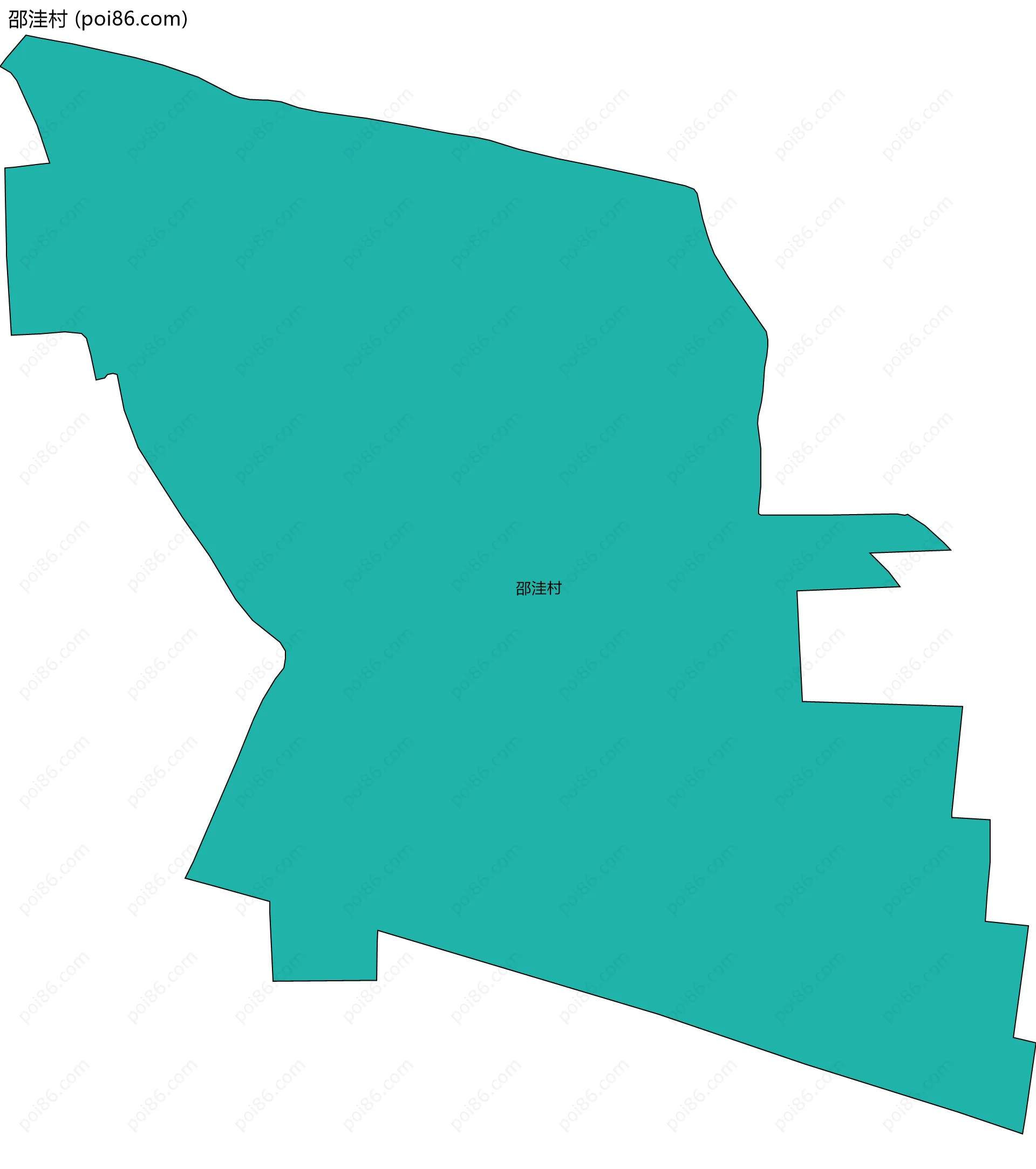 邵洼村边界地图