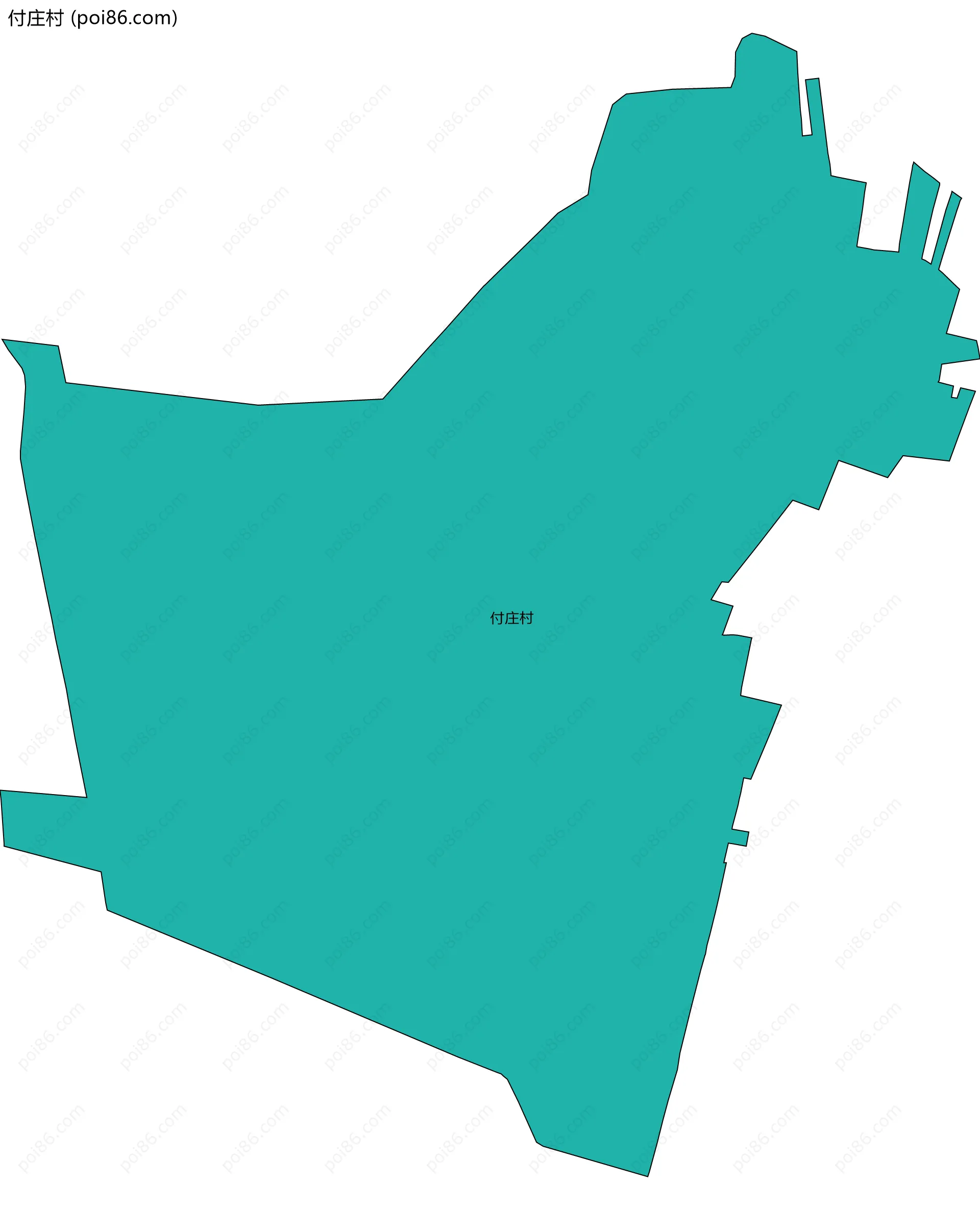 付庄村边界地图