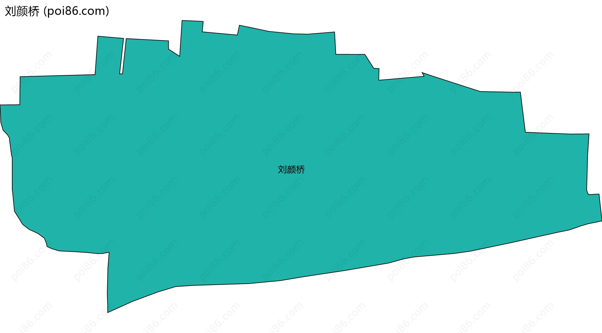 刘颜桥边界地图