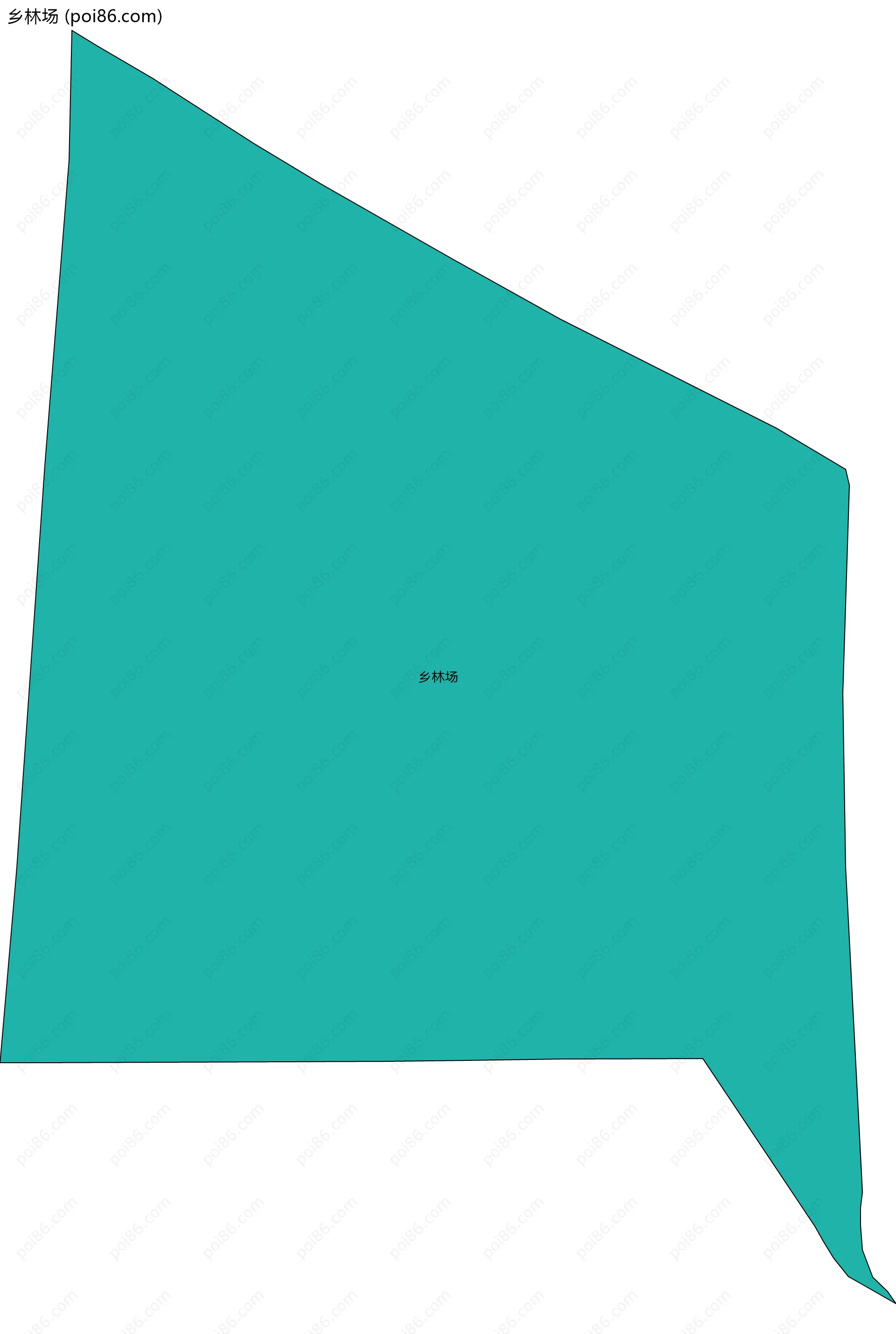 乡林场边界地图