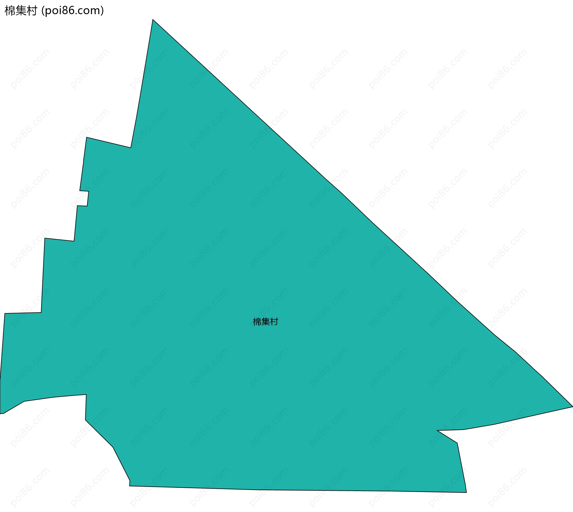 棉集村边界地图