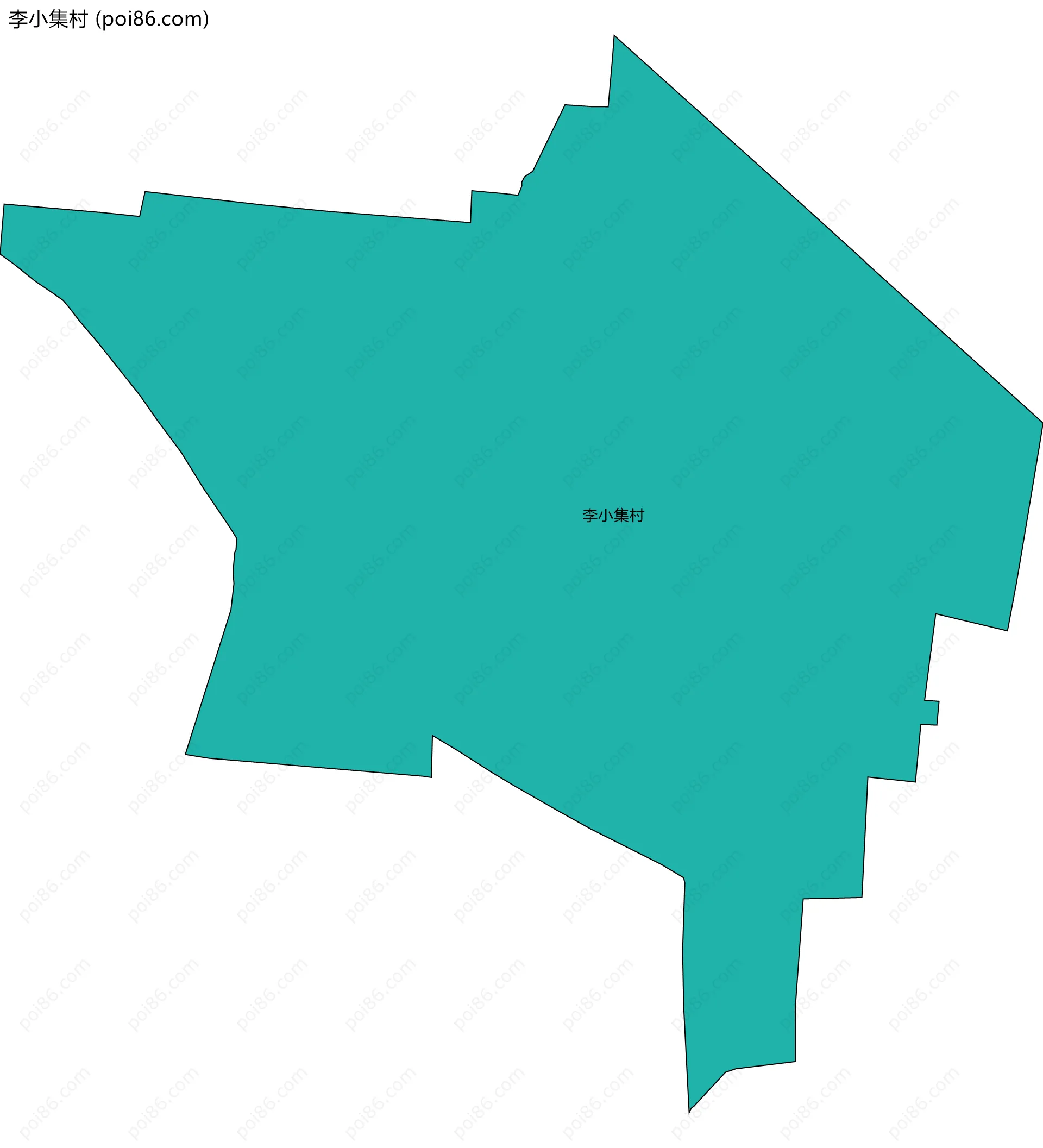 李小集村边界地图