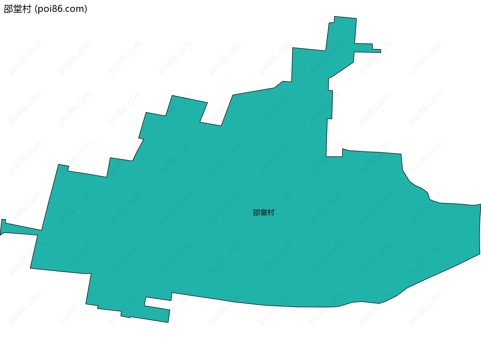 邵堂村边界地图
