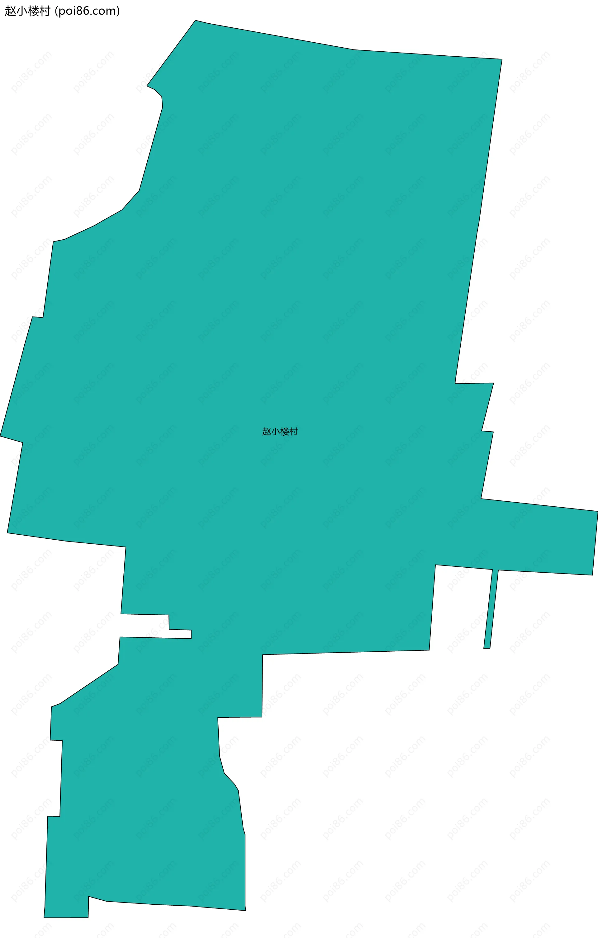 赵小楼村边界地图