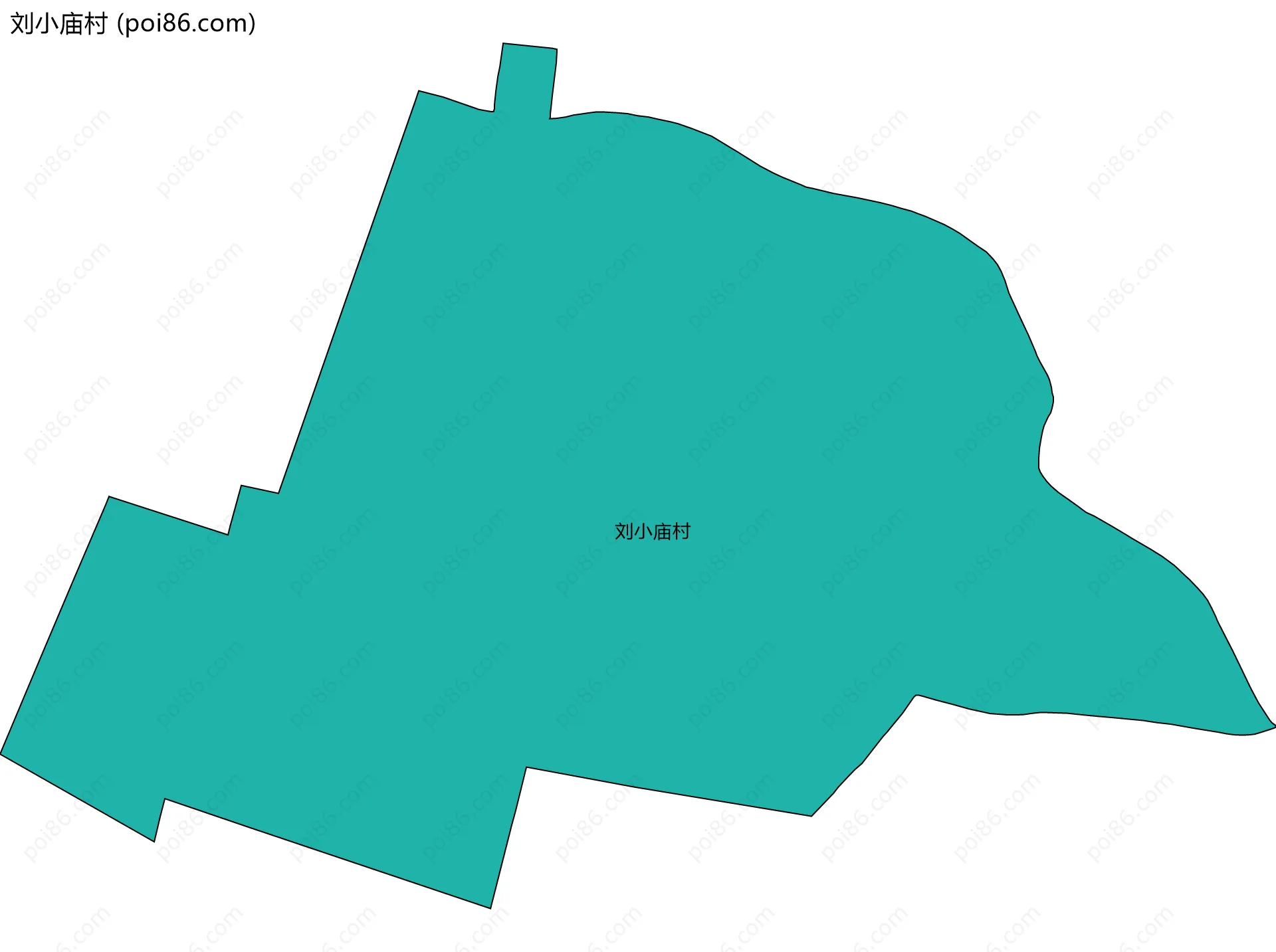 刘小庙村边界地图