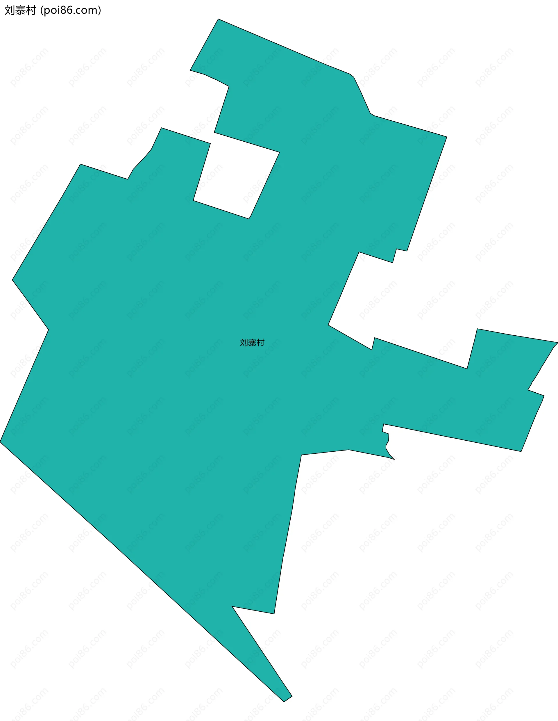 刘寨村边界地图