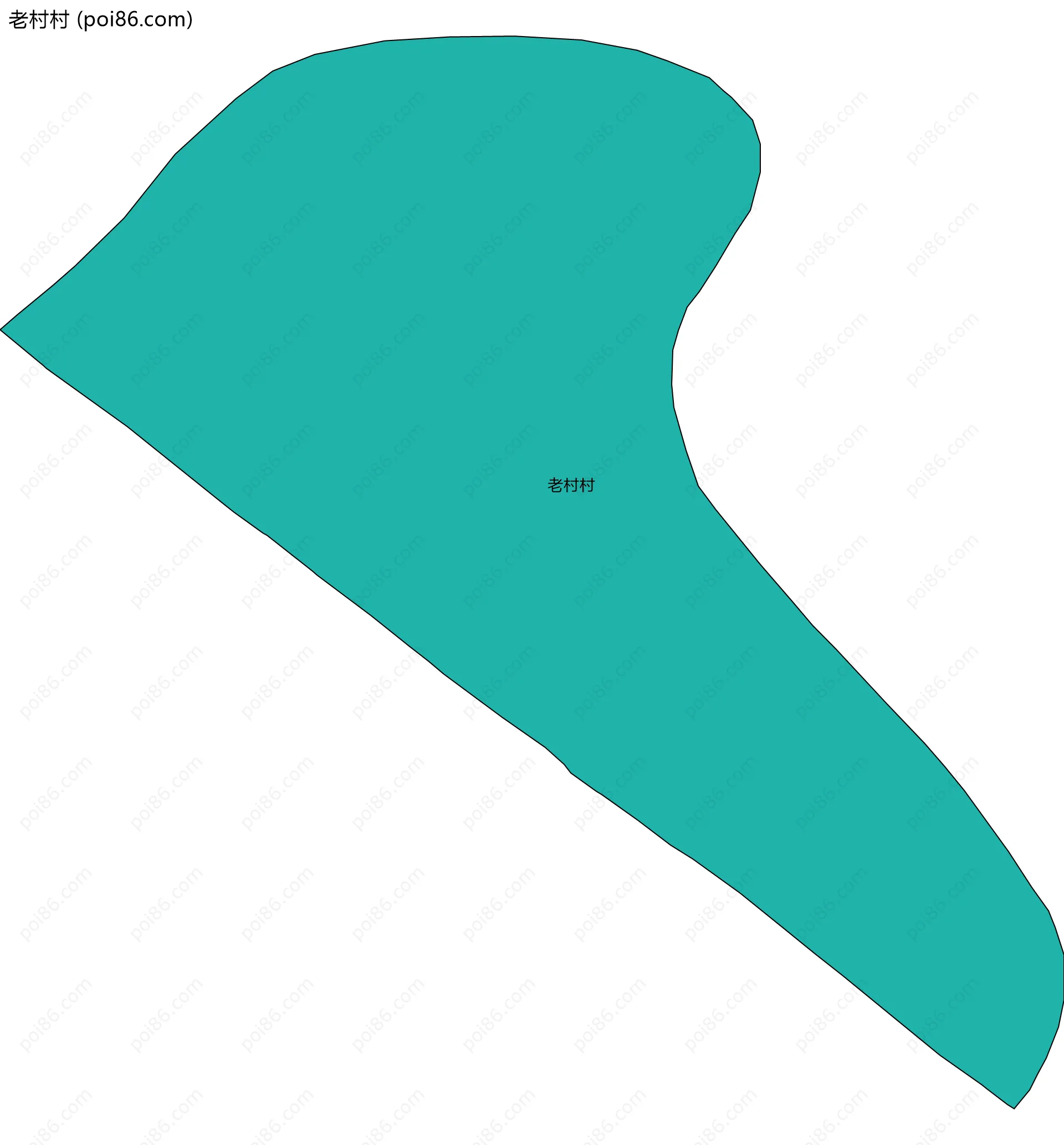 老村村边界地图