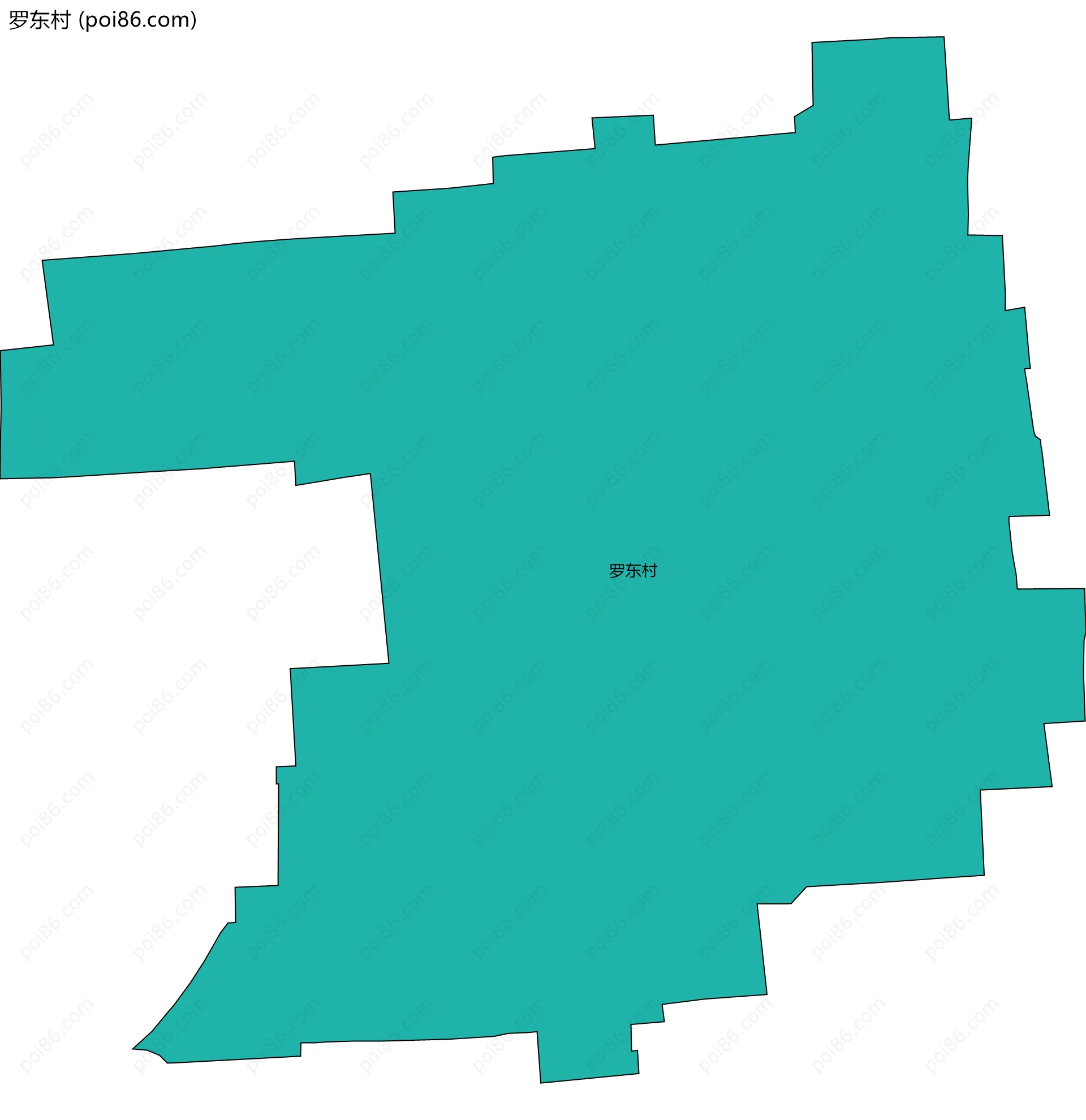 罗东村边界地图