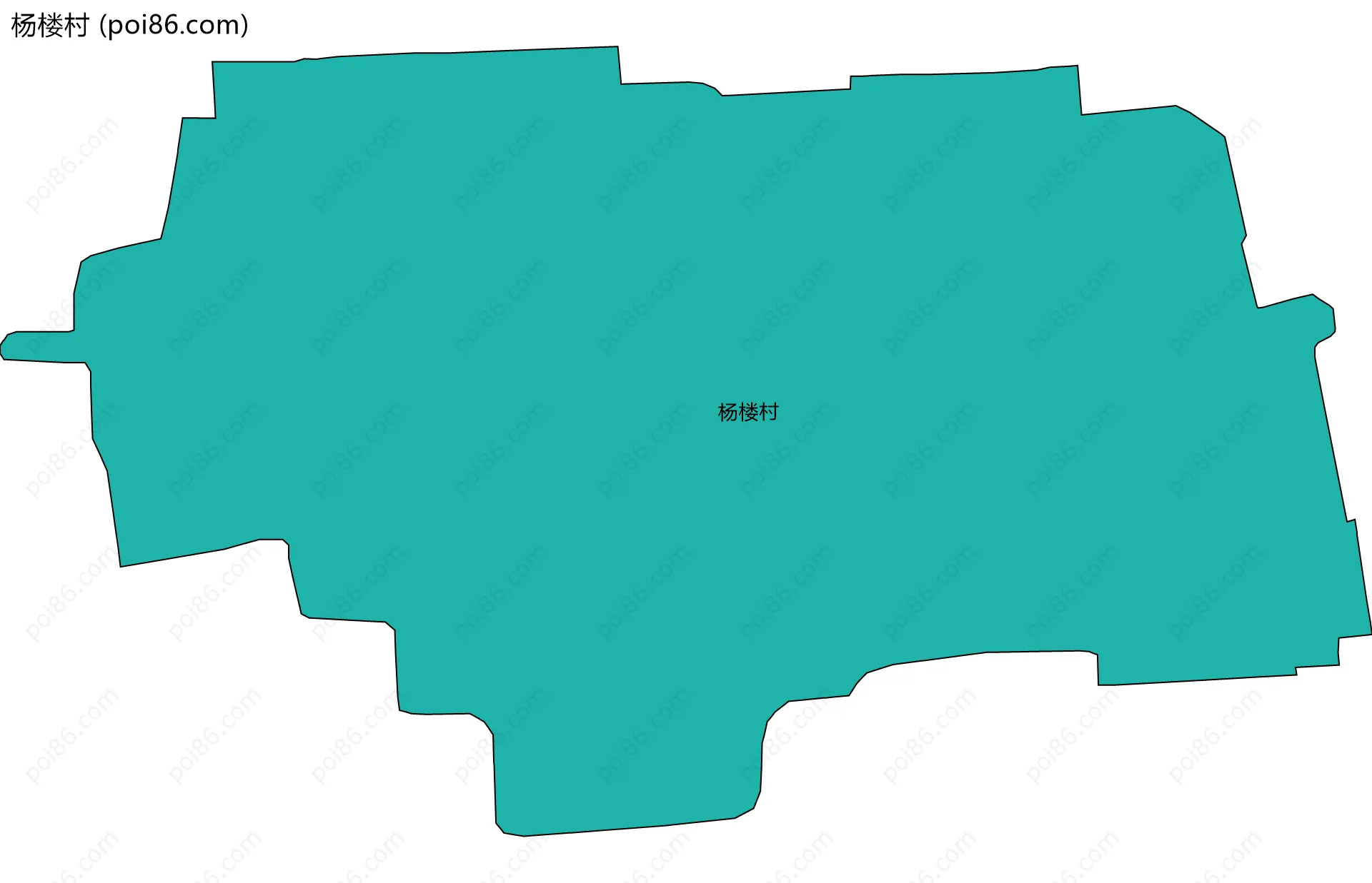 杨楼村边界地图