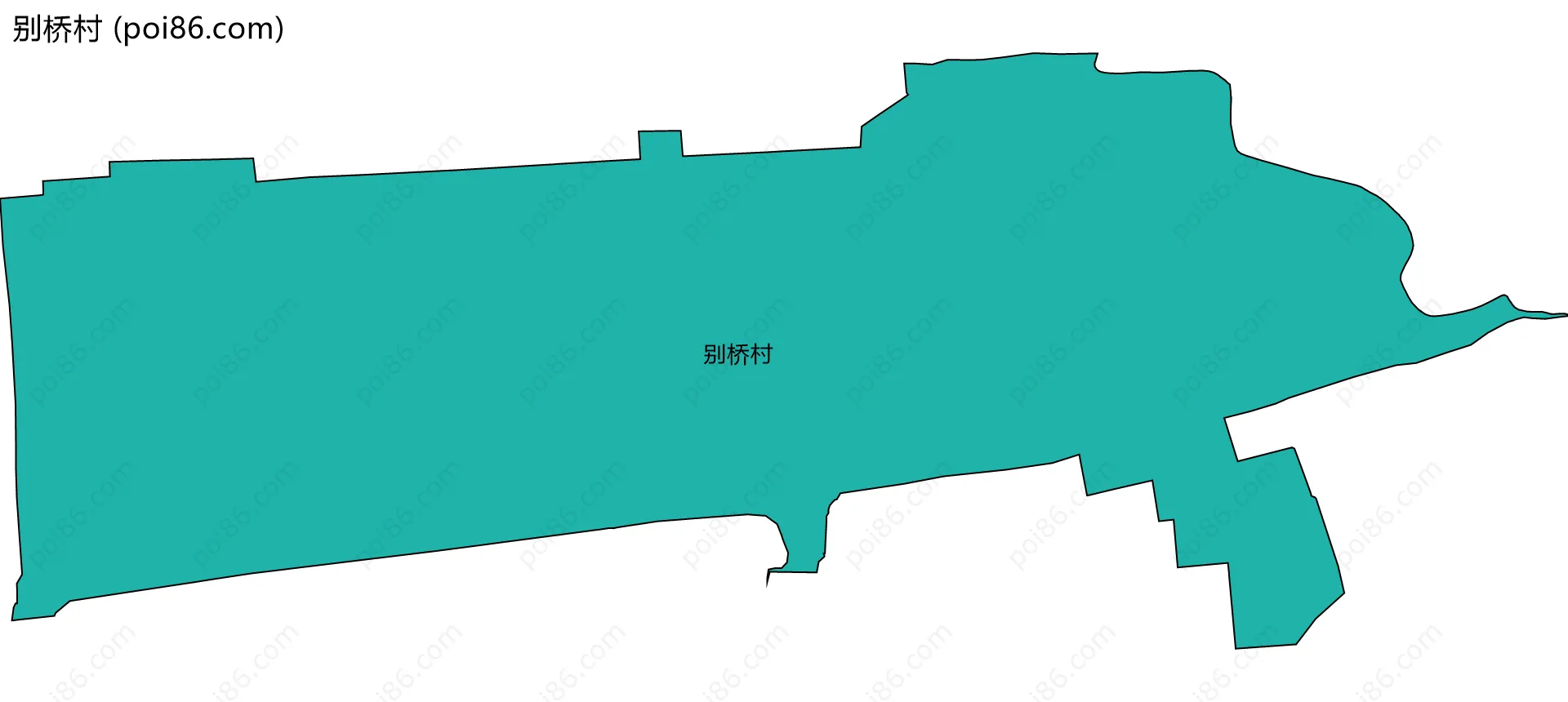 别桥村边界地图