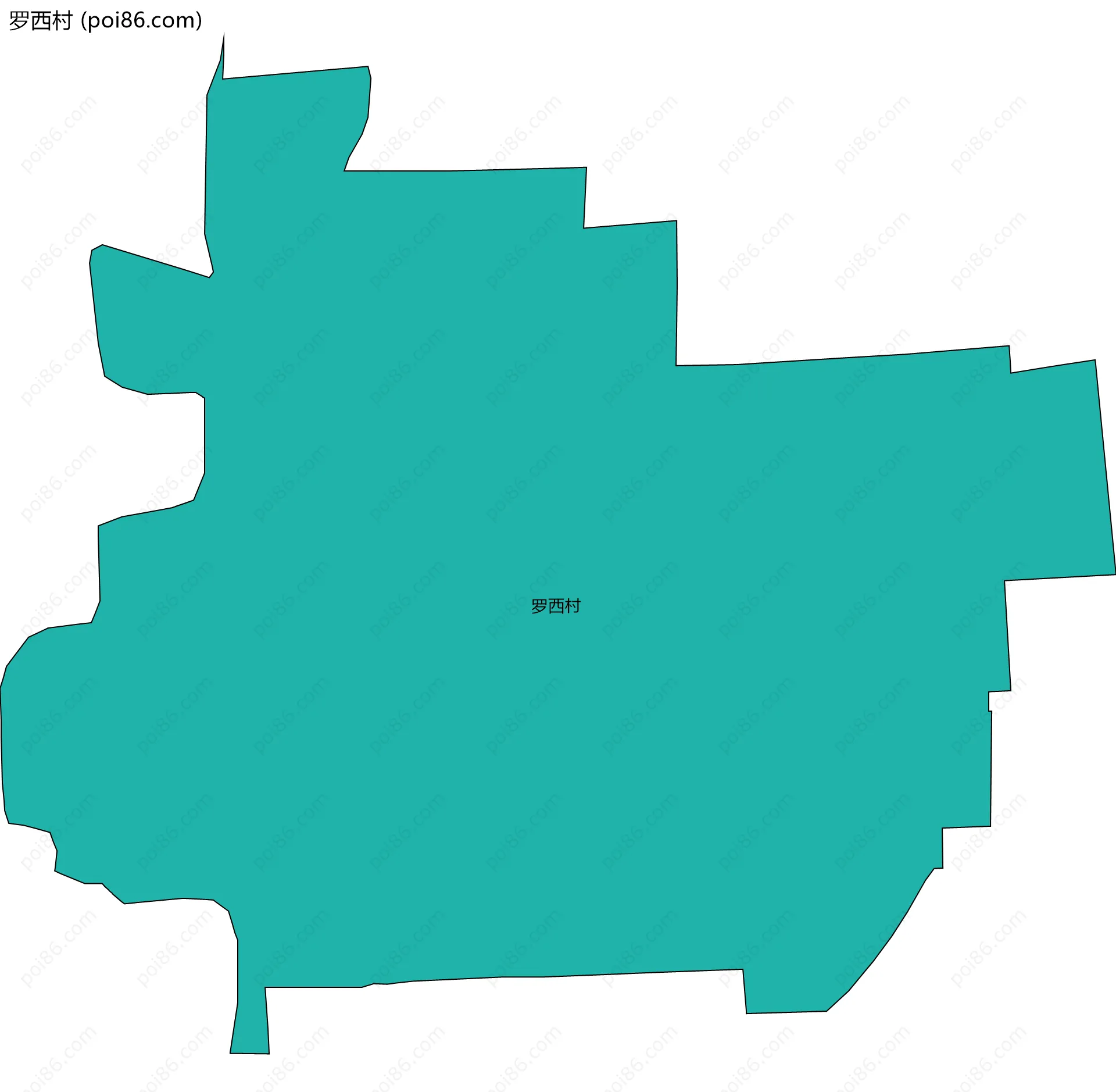 罗西村边界地图