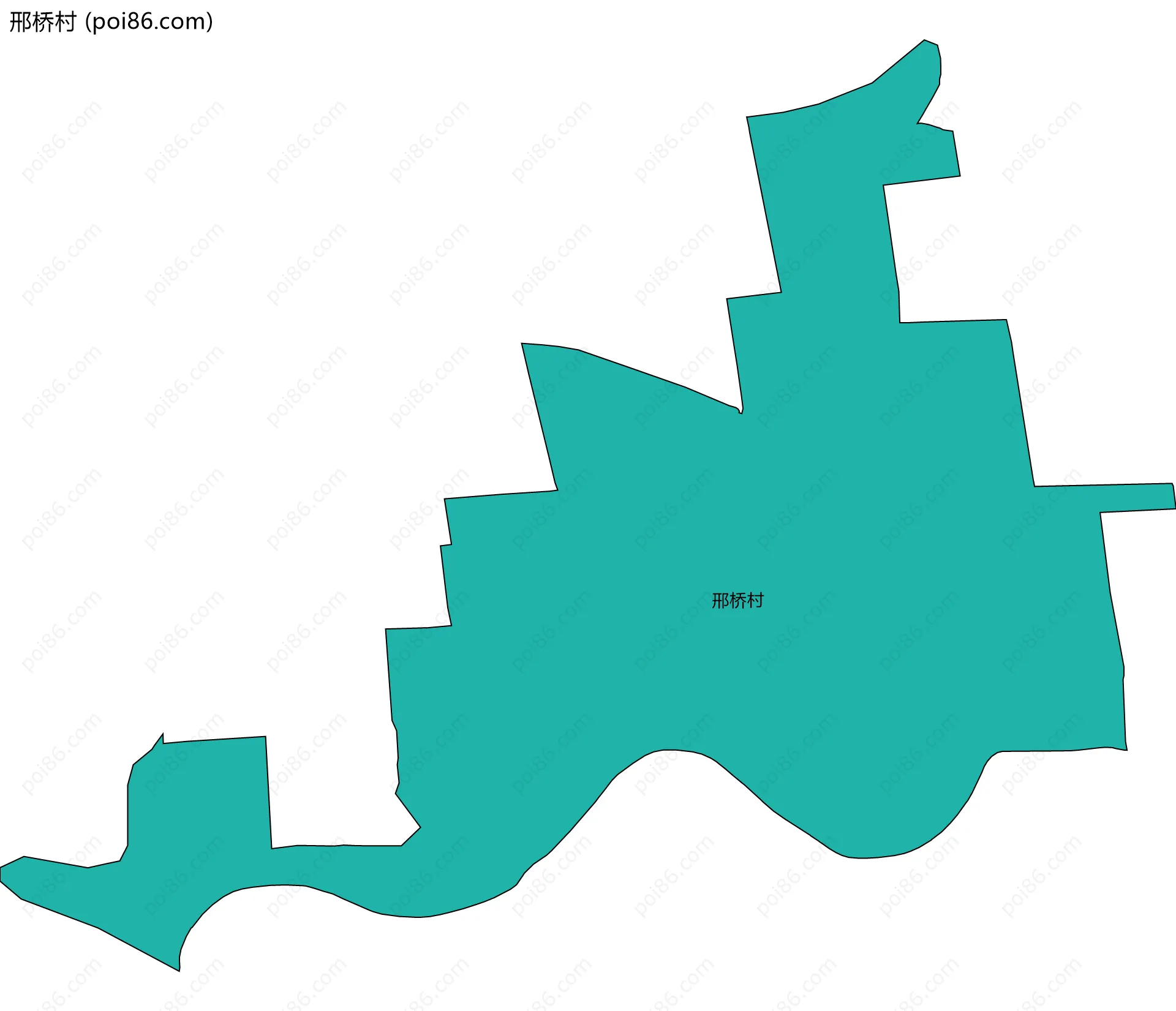 邢桥村边界地图