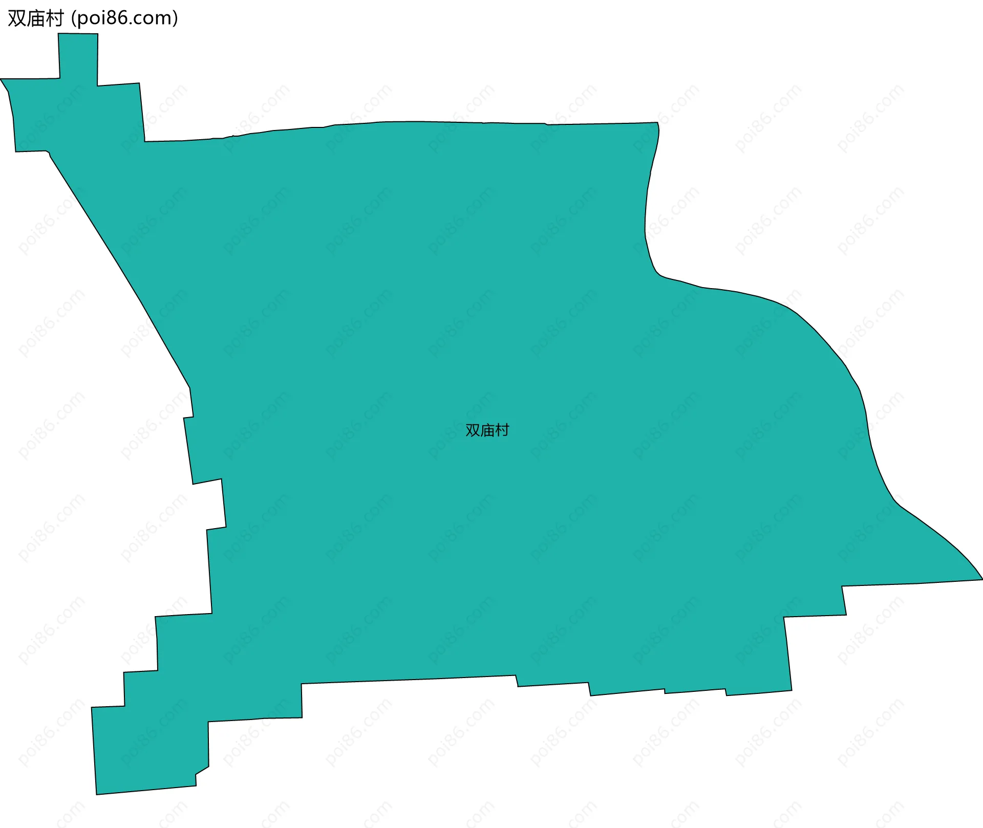双庙村边界地图