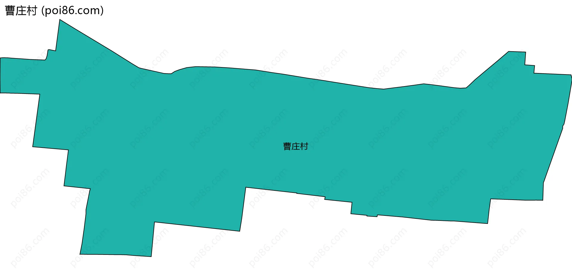 曹庄村边界地图
