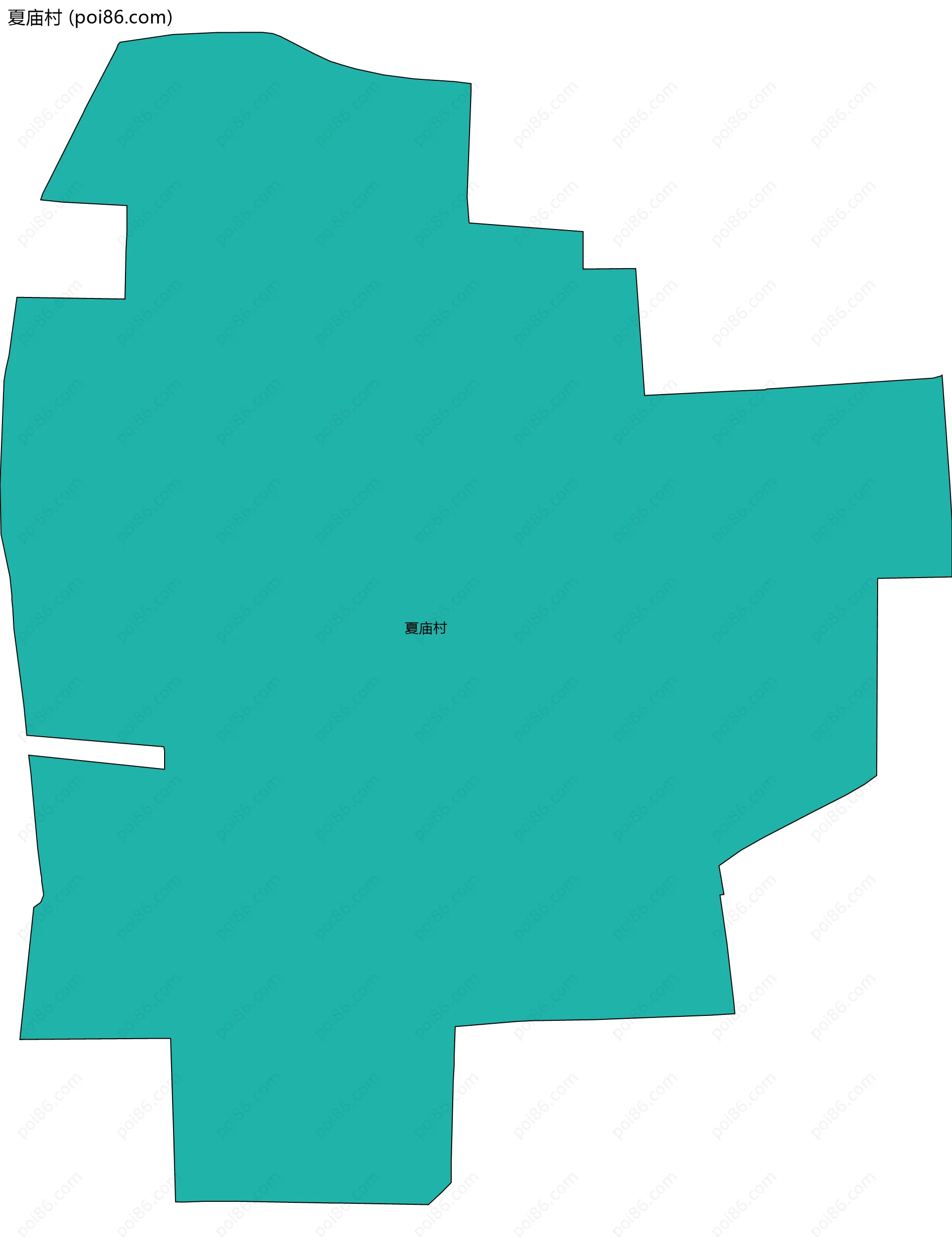 夏庙村边界地图