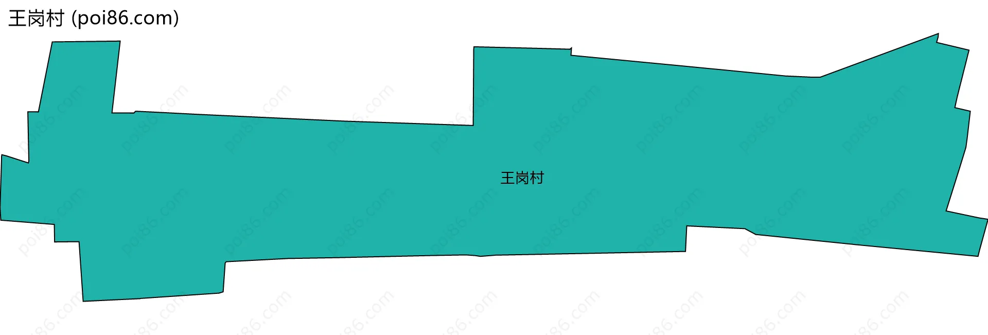 王岗村边界地图