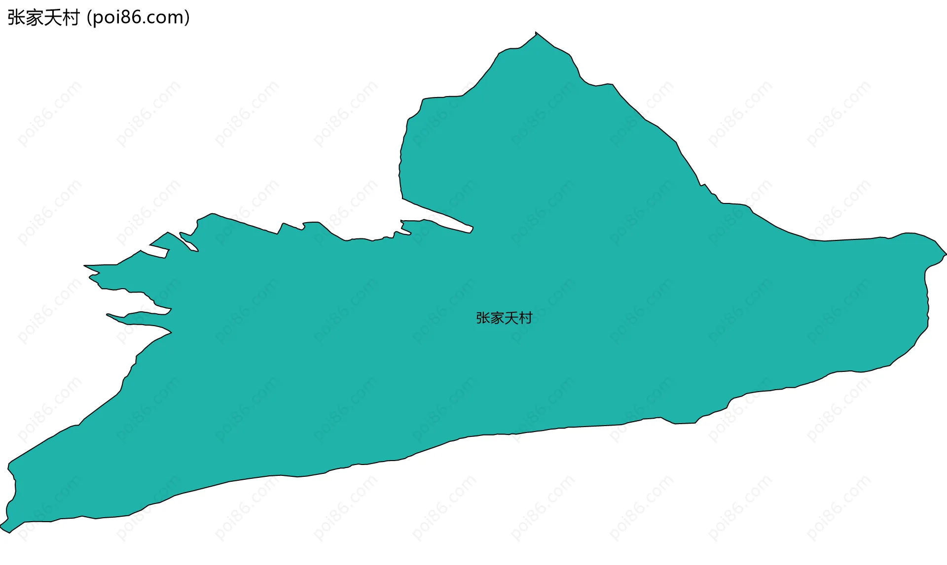 张家夭村边界地图