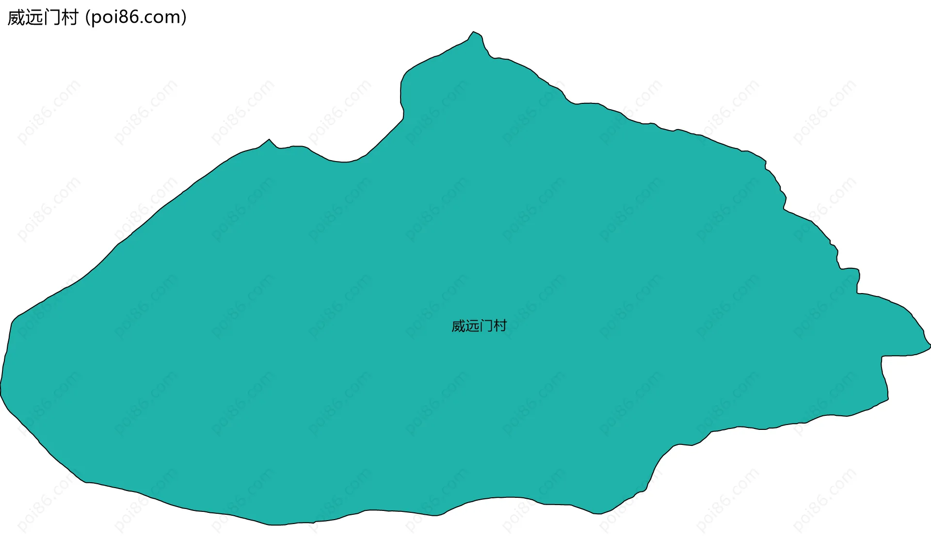 威远门村边界地图