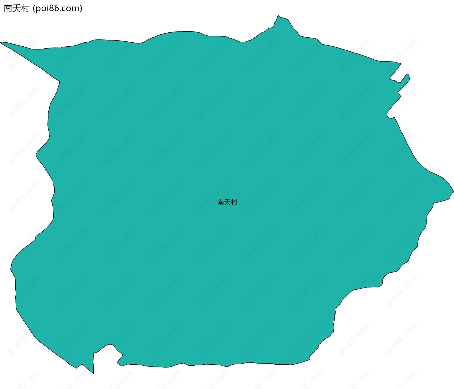 南夭村边界地图