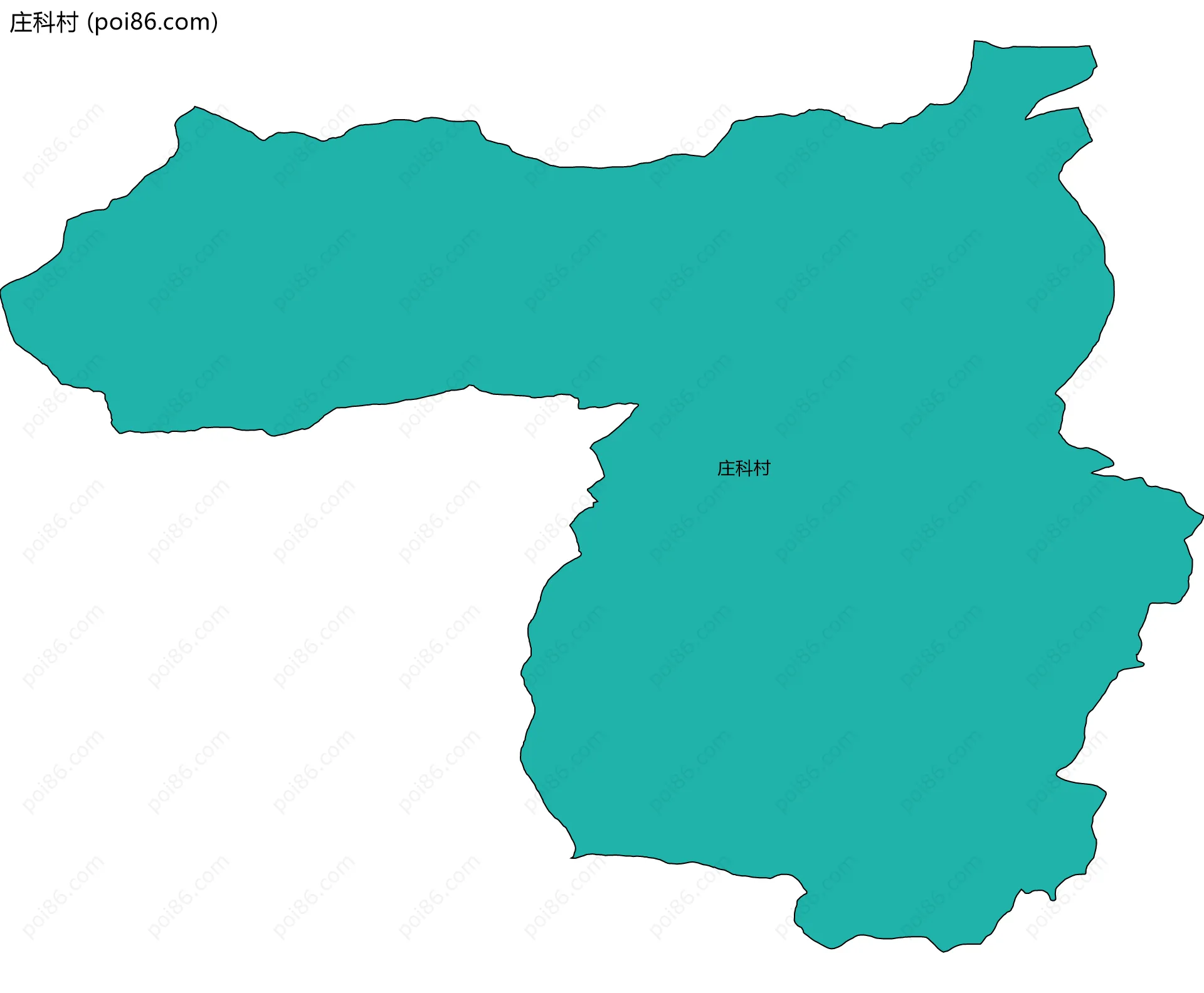 庄科村边界地图