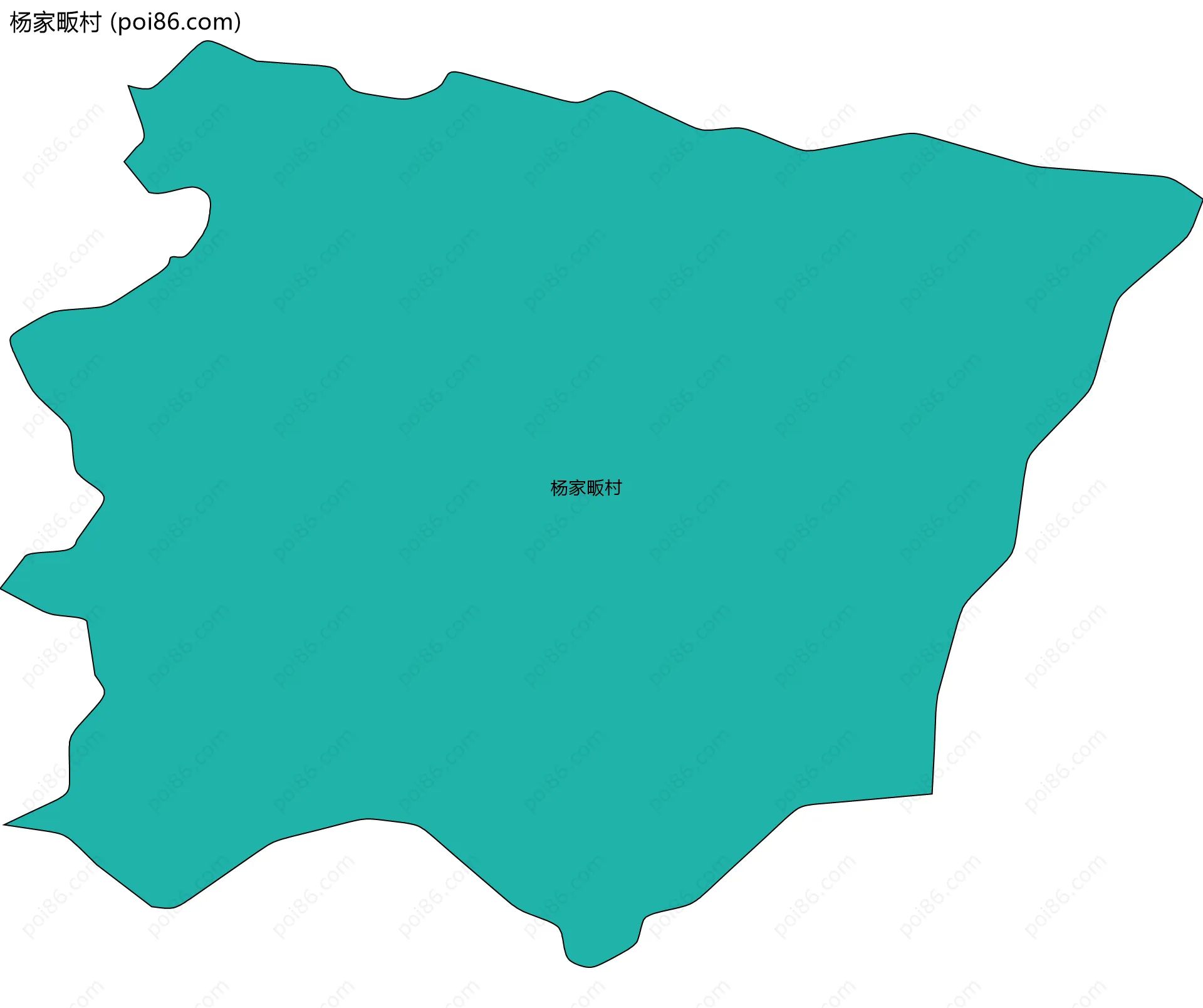 杨家畈村边界地图