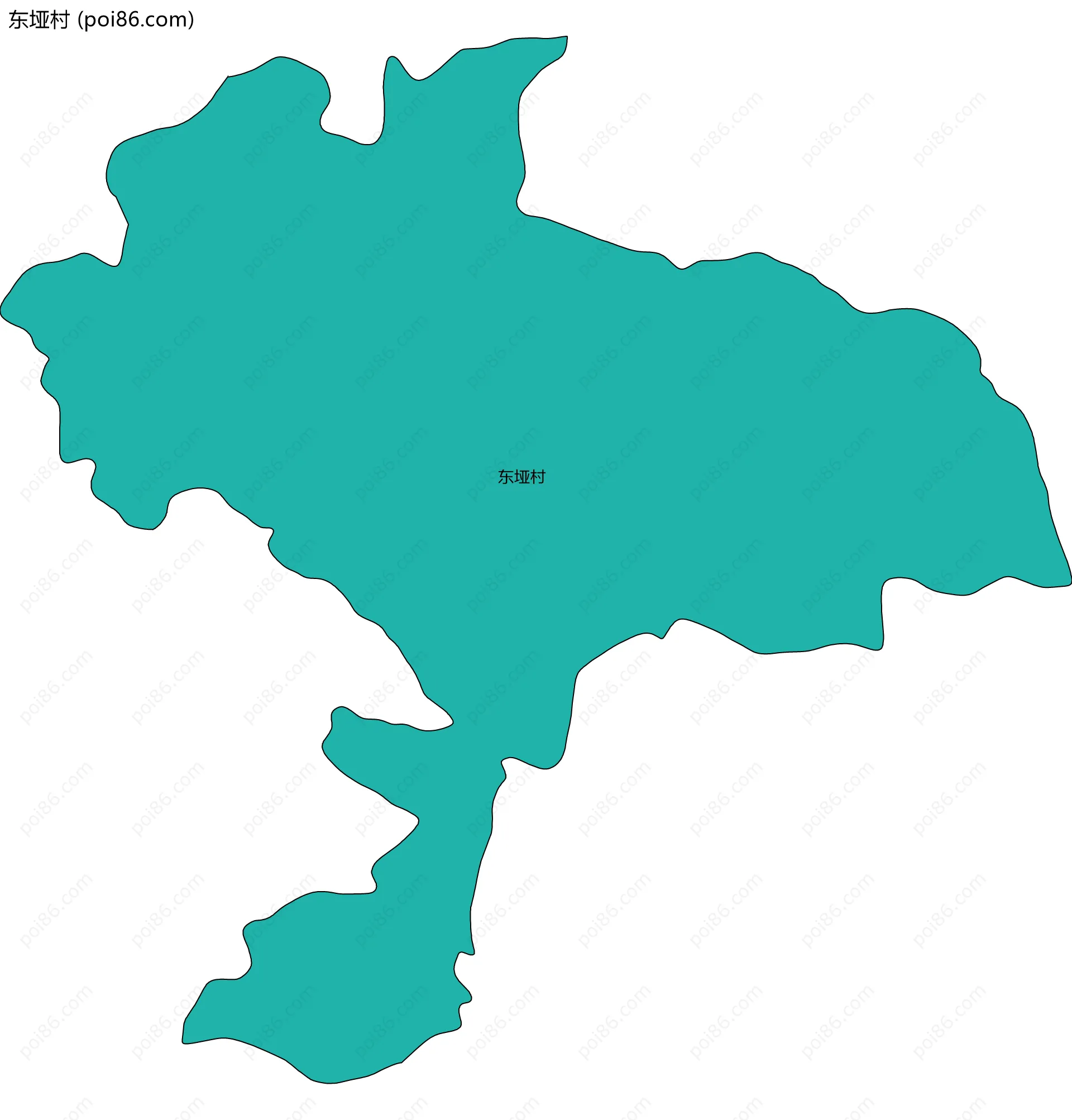 东垭村边界地图