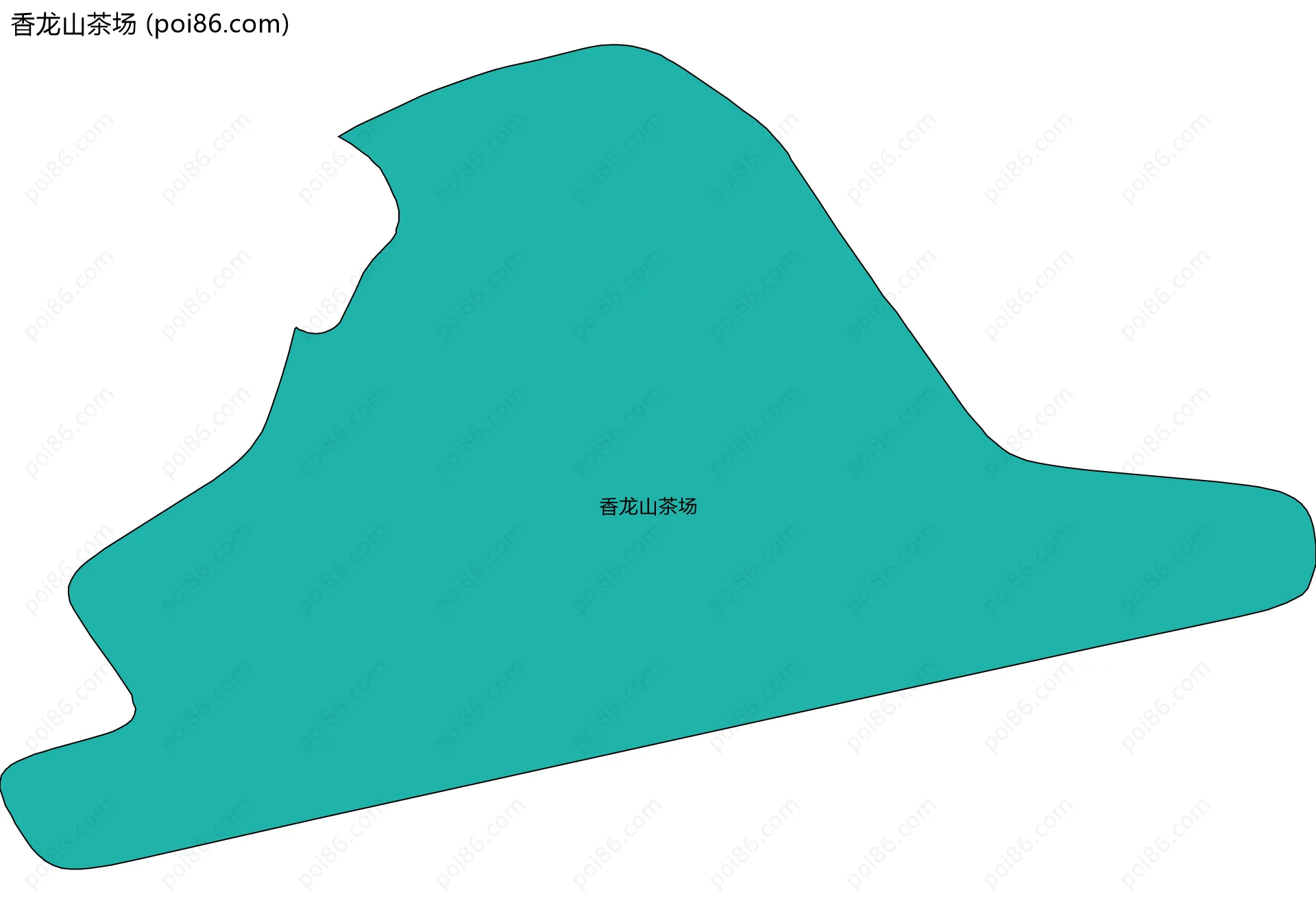 香龙山茶场边界地图